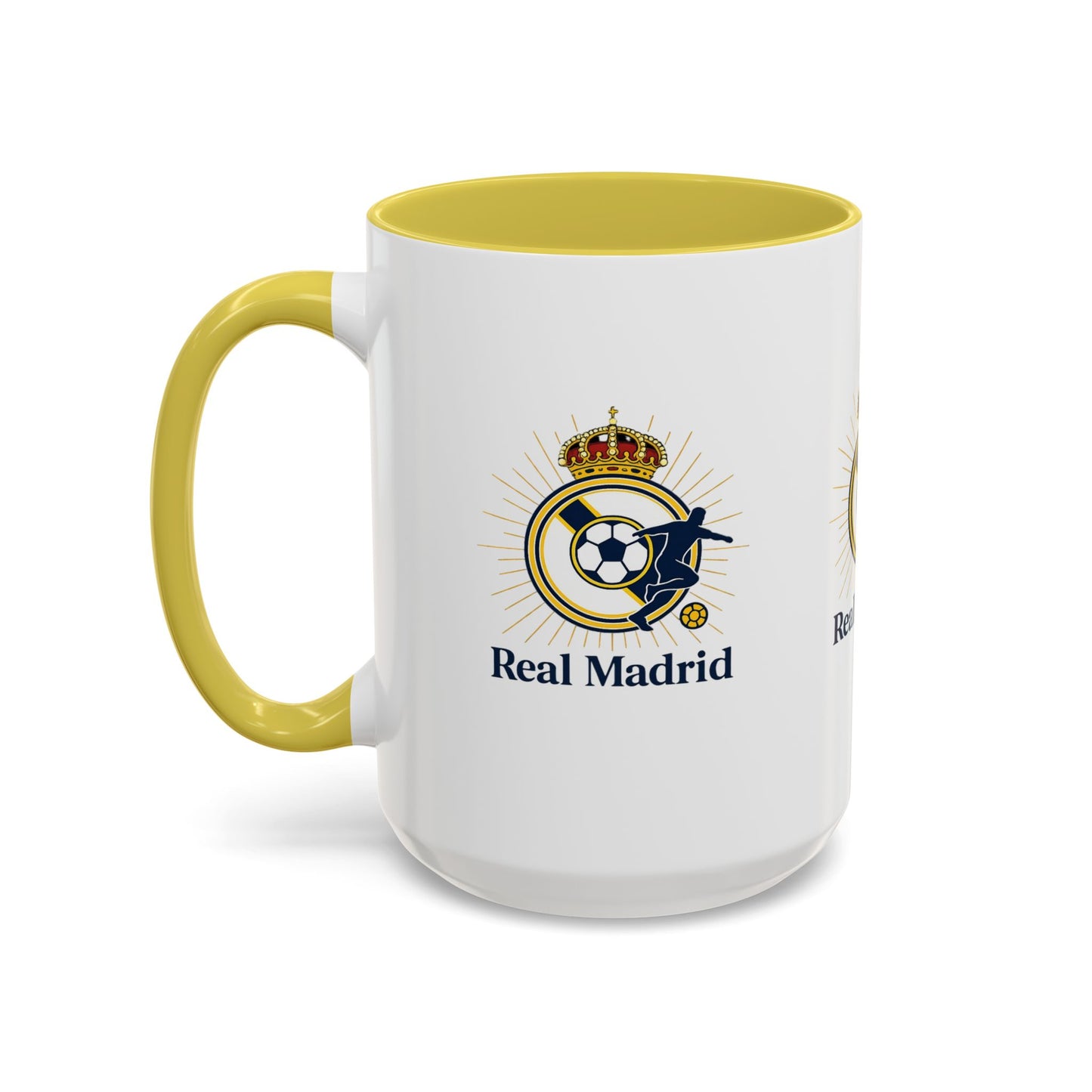 Real Madrid Coffee Mug – Soccer Crest 11oz/15oz Color Accent