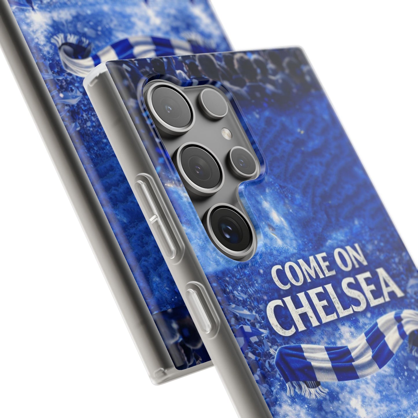 Chelsea Football Phone Case — “Come On Chelsea” Blue Fan Flexi Case