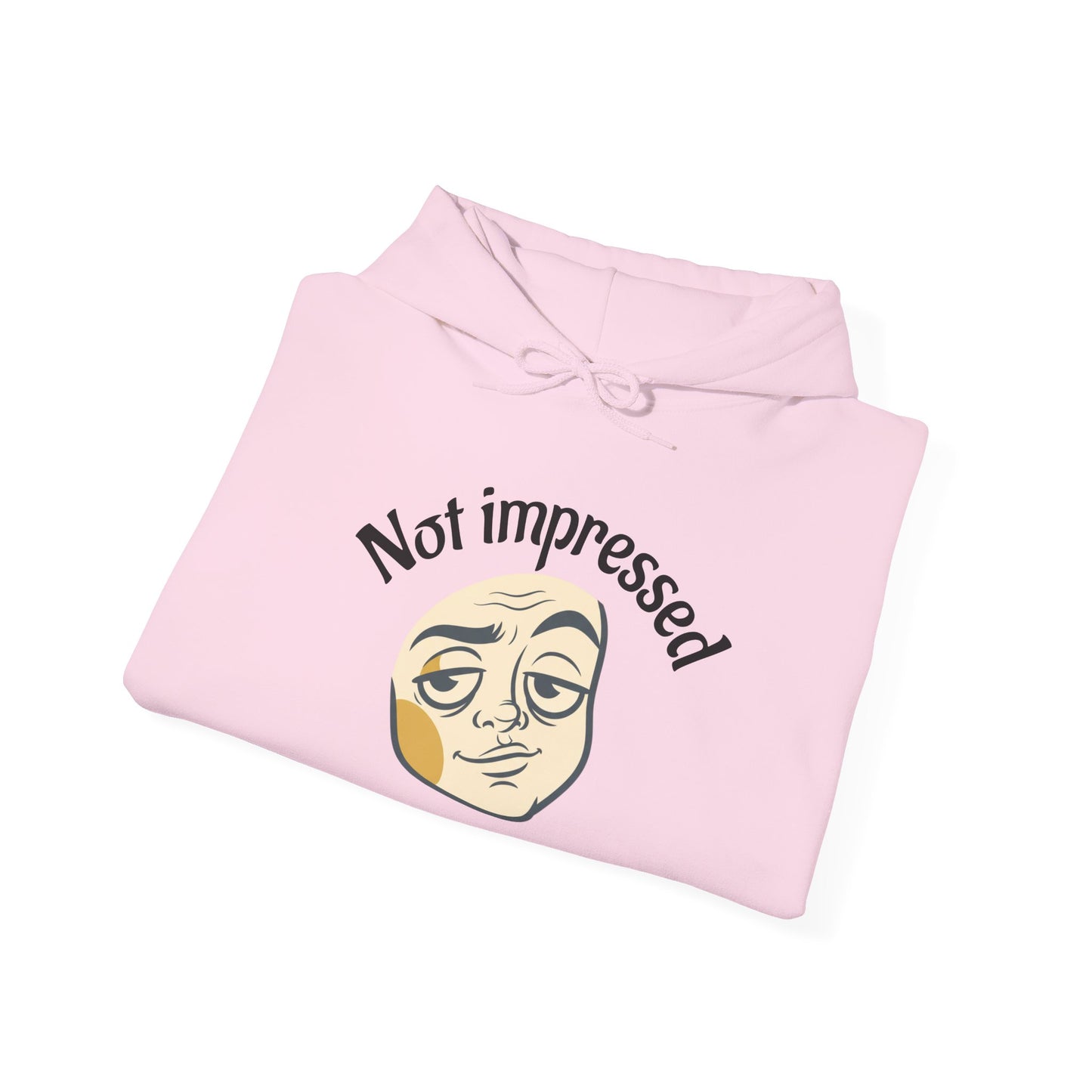 Not Impressed Face Hoodie — Funny Sarcastic Meme Pullover