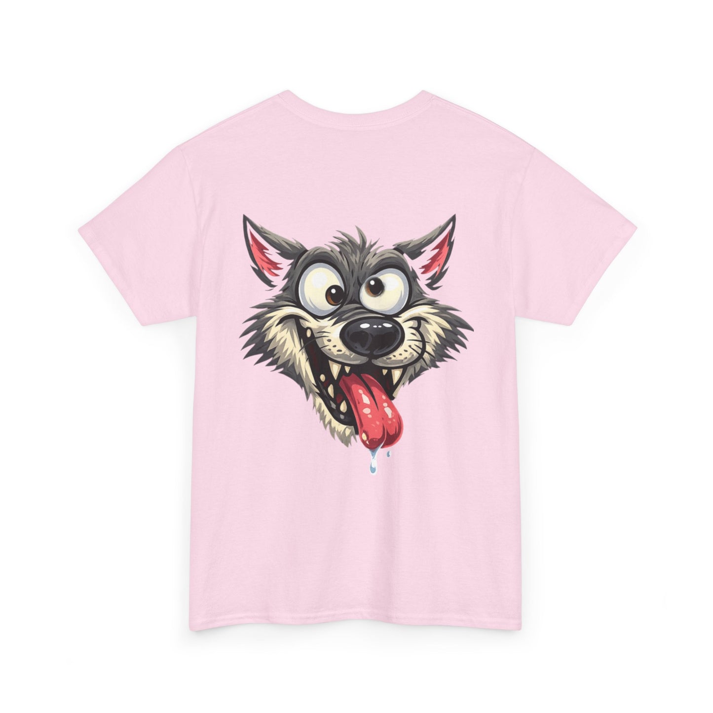 Camiseta gráfica: “Todo lo que hago es dormir y trabajar, y aun así estoy cansado y sin blanca” con diseño de espalda de Lobo Loco