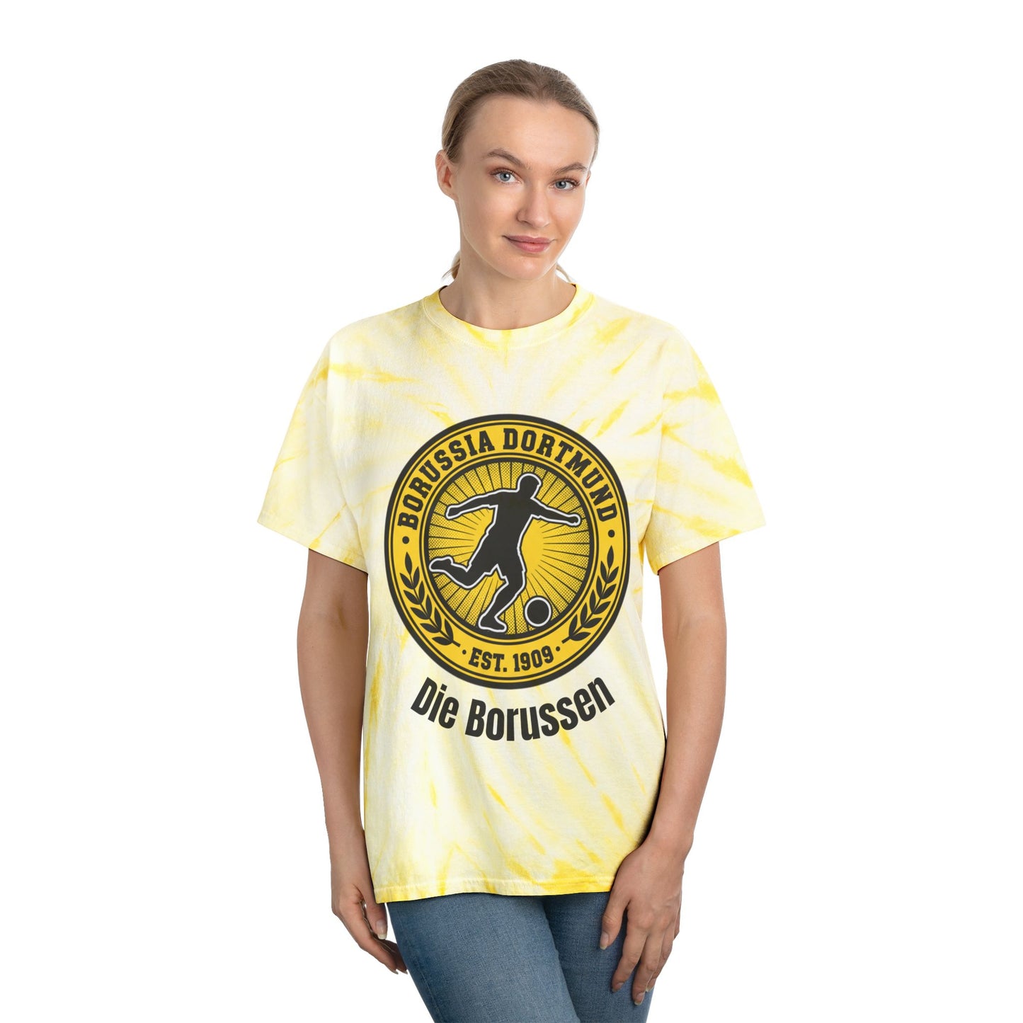 Borussia Dortmund Tie-Dye T-Shirt – "Die Borussen" Football Tee for real fans