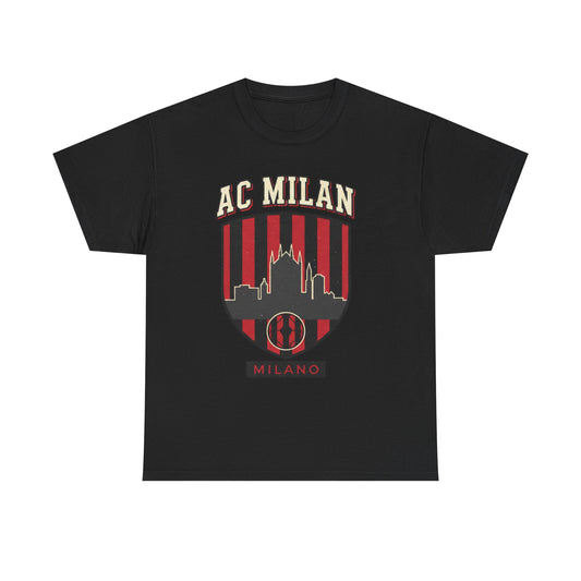 AC Milan Skyline Tee - Milano Football Crest T-Shirt