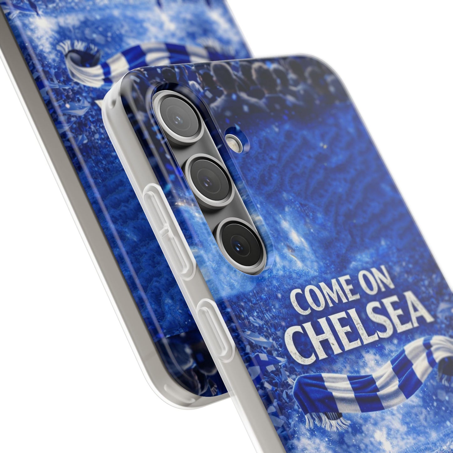 Chelsea Football Phone Case — “Come On Chelsea” Blue Fan Flexi Case