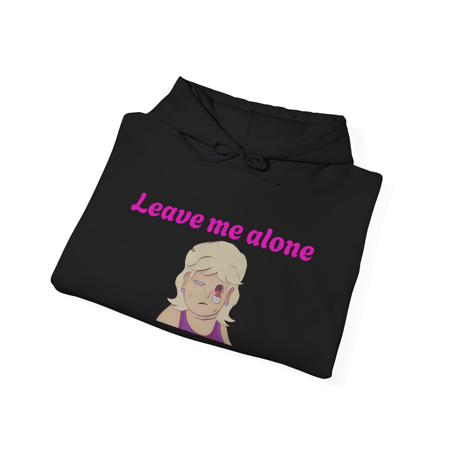 Leave Me Alone Hoodie — Cute Retro Girl Graphic Pullover
