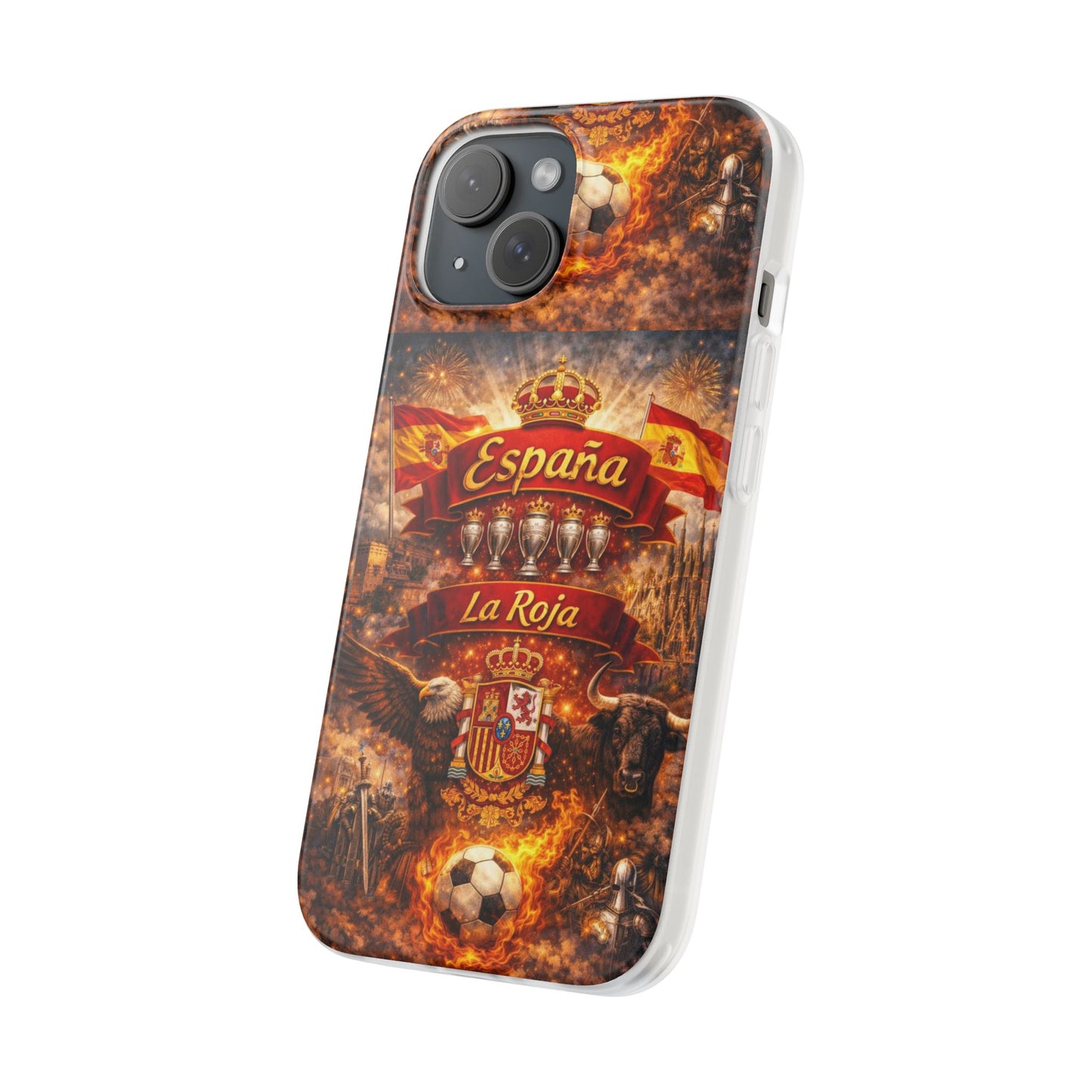 Spain La Roja Soccer Phone Case — España Football Flexi Case