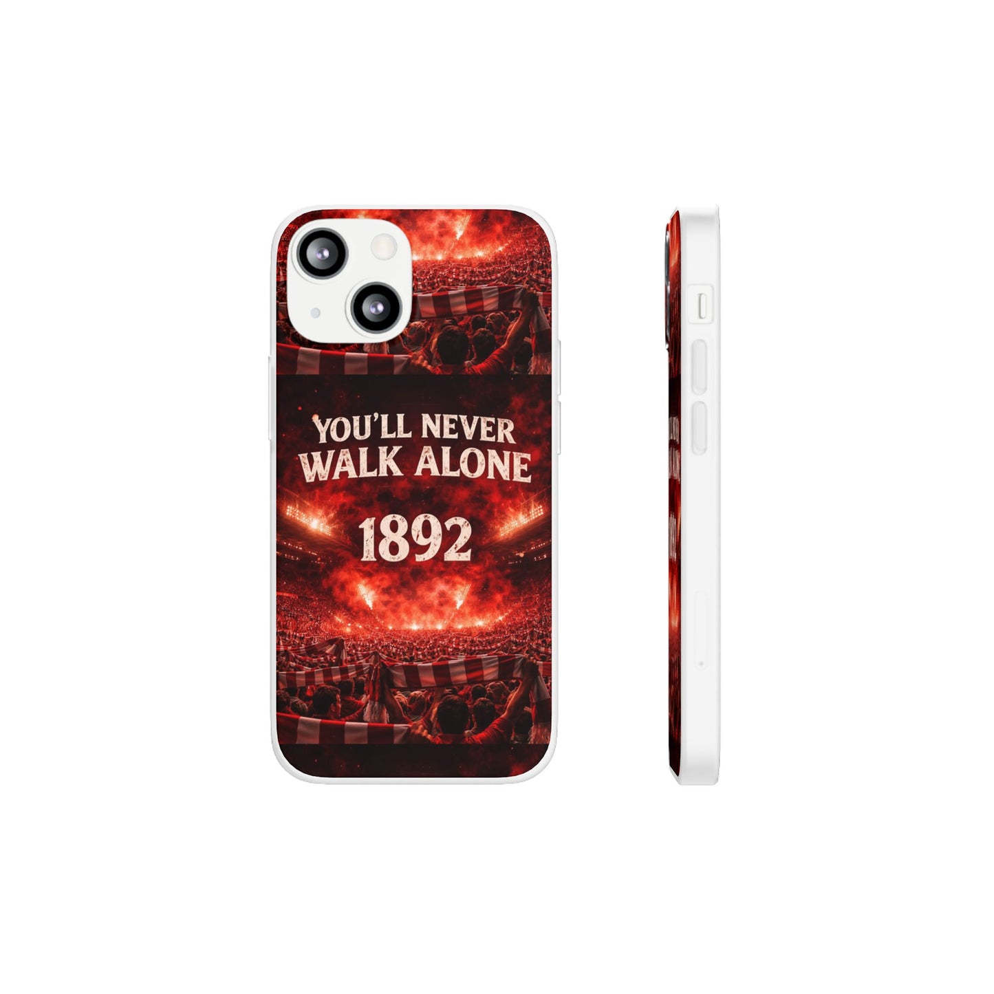 Funda flexible para teléfono «You'll Never Walk Alone 1892» para aficionados al fútbol