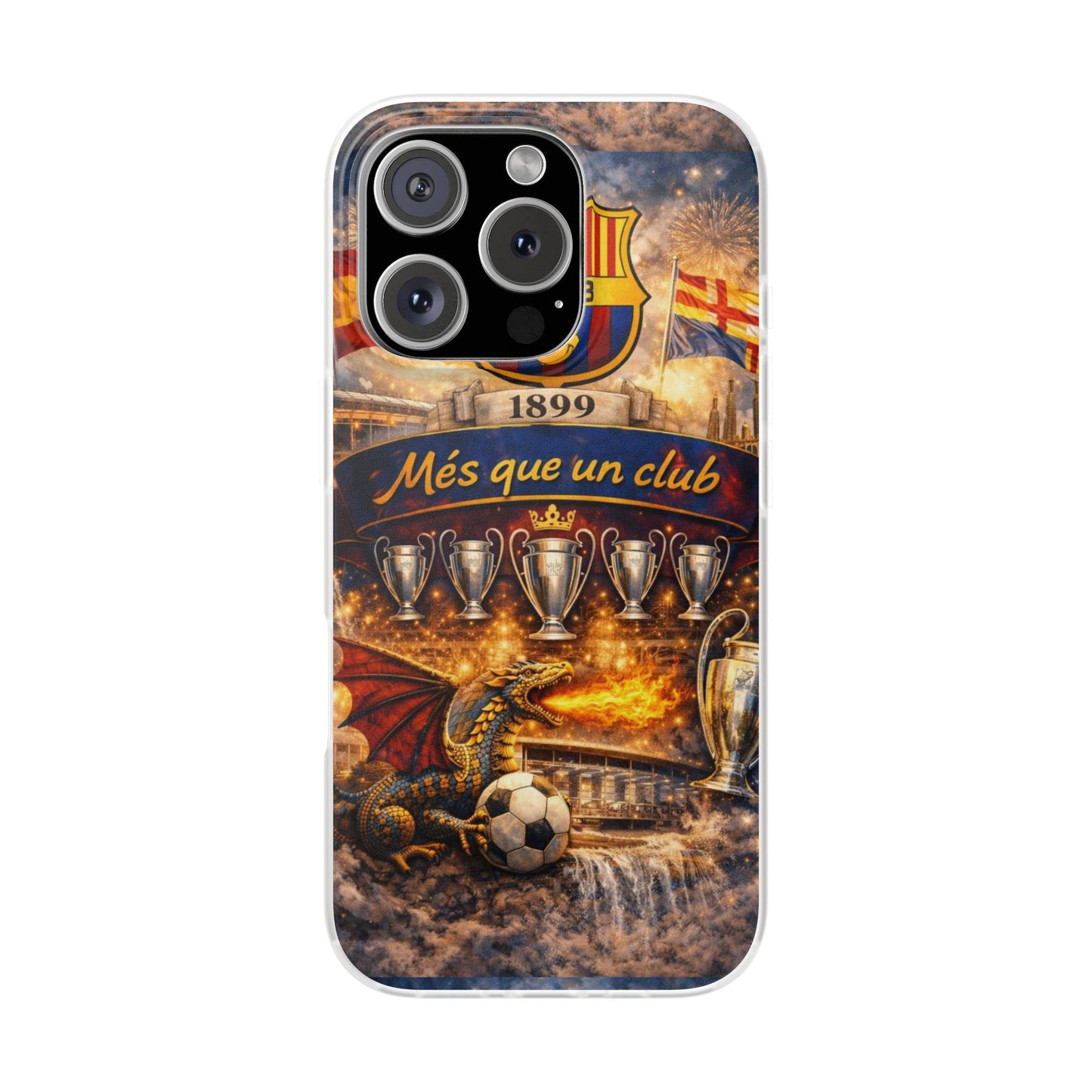 FC Barcelona ‘Més Que Un Club’ Phone Case — Soccer Fan iPhone Cover