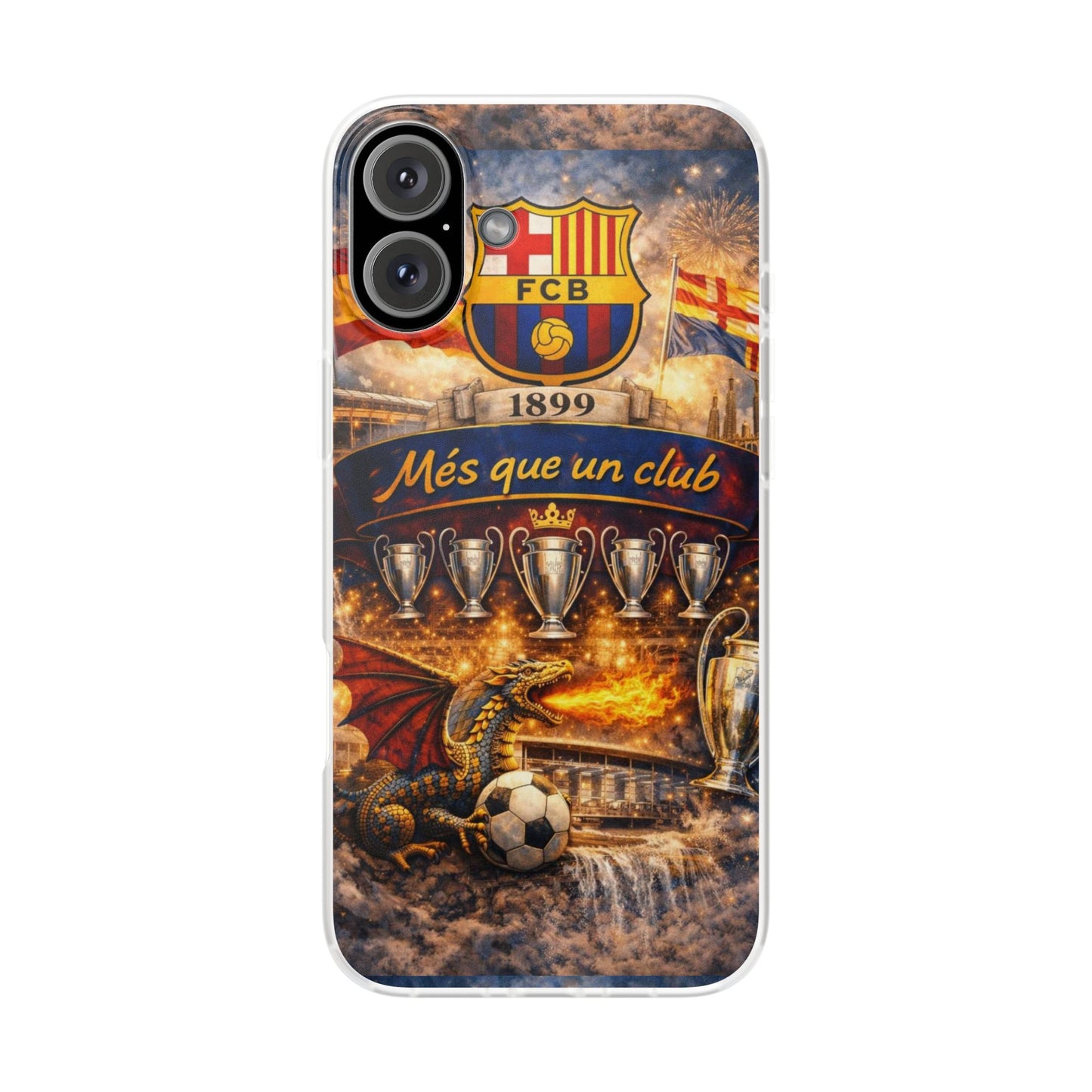 FC Barcelona ‘Més Que Un Club’ Phone Case — Soccer Fan iPhone Cover
