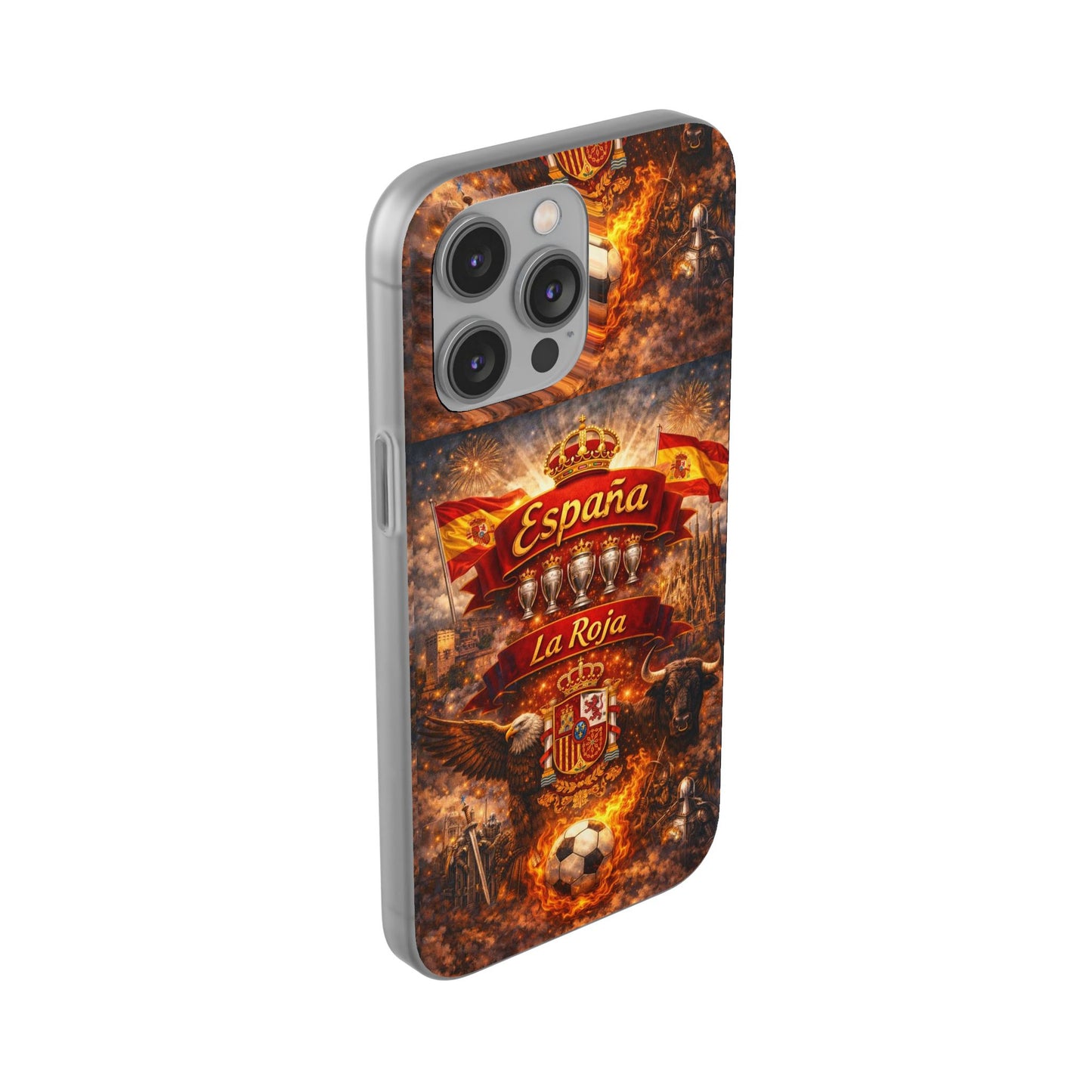 Spain La Roja Soccer Phone Case — España Football Flexi Case