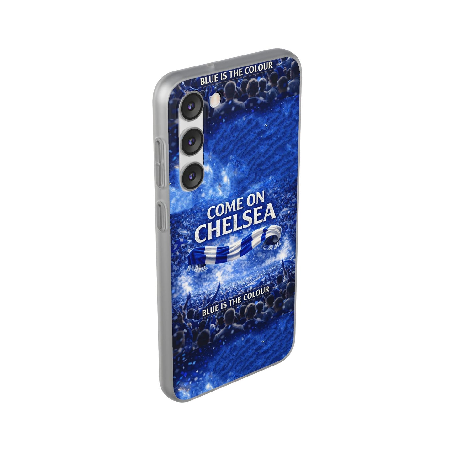 Chelsea Football Phone Case — “Come On Chelsea” Blue Fan Flexi Case