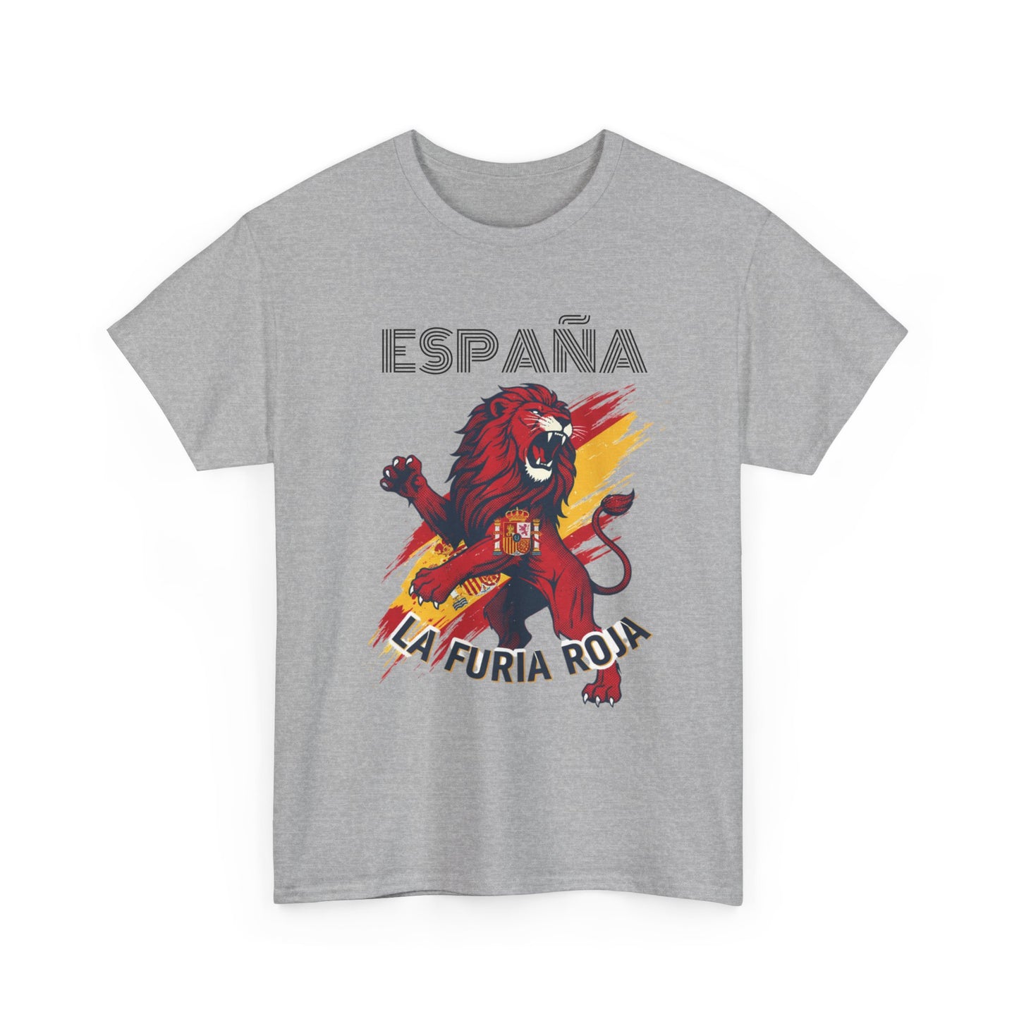 España La Furia Roja Lion T‑Shirt — Spanish Soccer Fan Tee