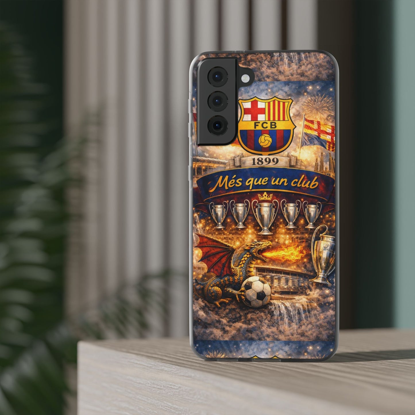 FC Barcelona ‘Més Que Un Club’ Phone Case — Soccer Fan iPhone Cover