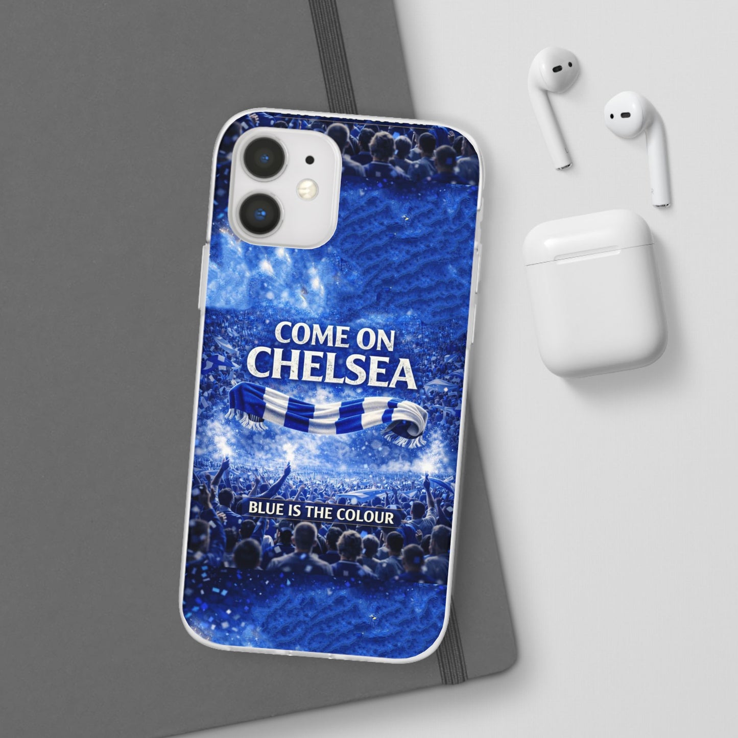 Chelsea Football Phone Case — “Come On Chelsea” Blue Fan Flexi Case