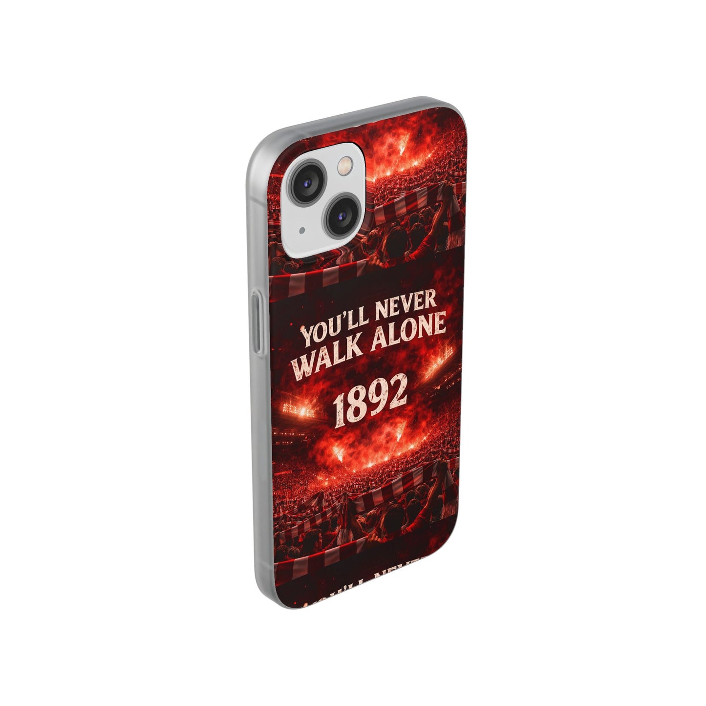 Funda flexible para teléfono «You'll Never Walk Alone 1892» para aficionados al fútbol