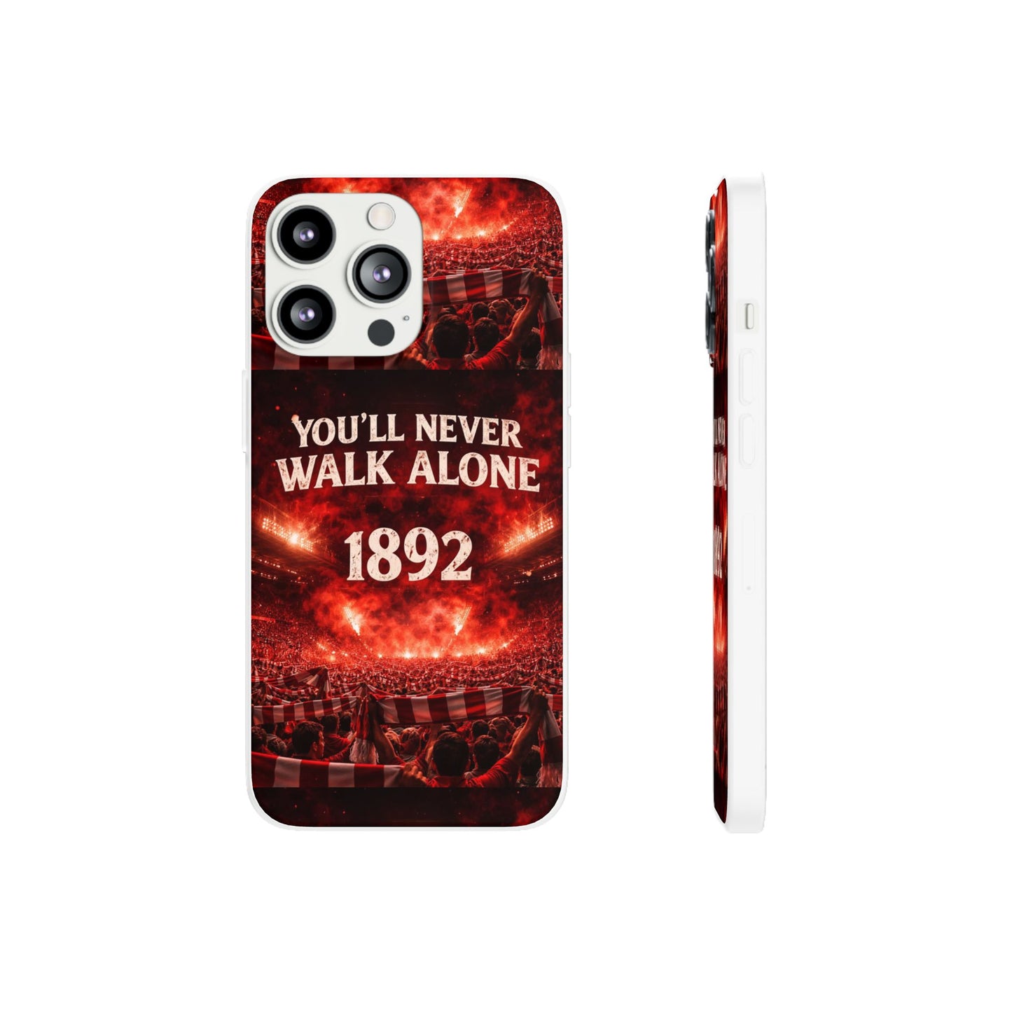 Funda flexible para teléfono «You'll Never Walk Alone 1892» para aficionados al fútbol