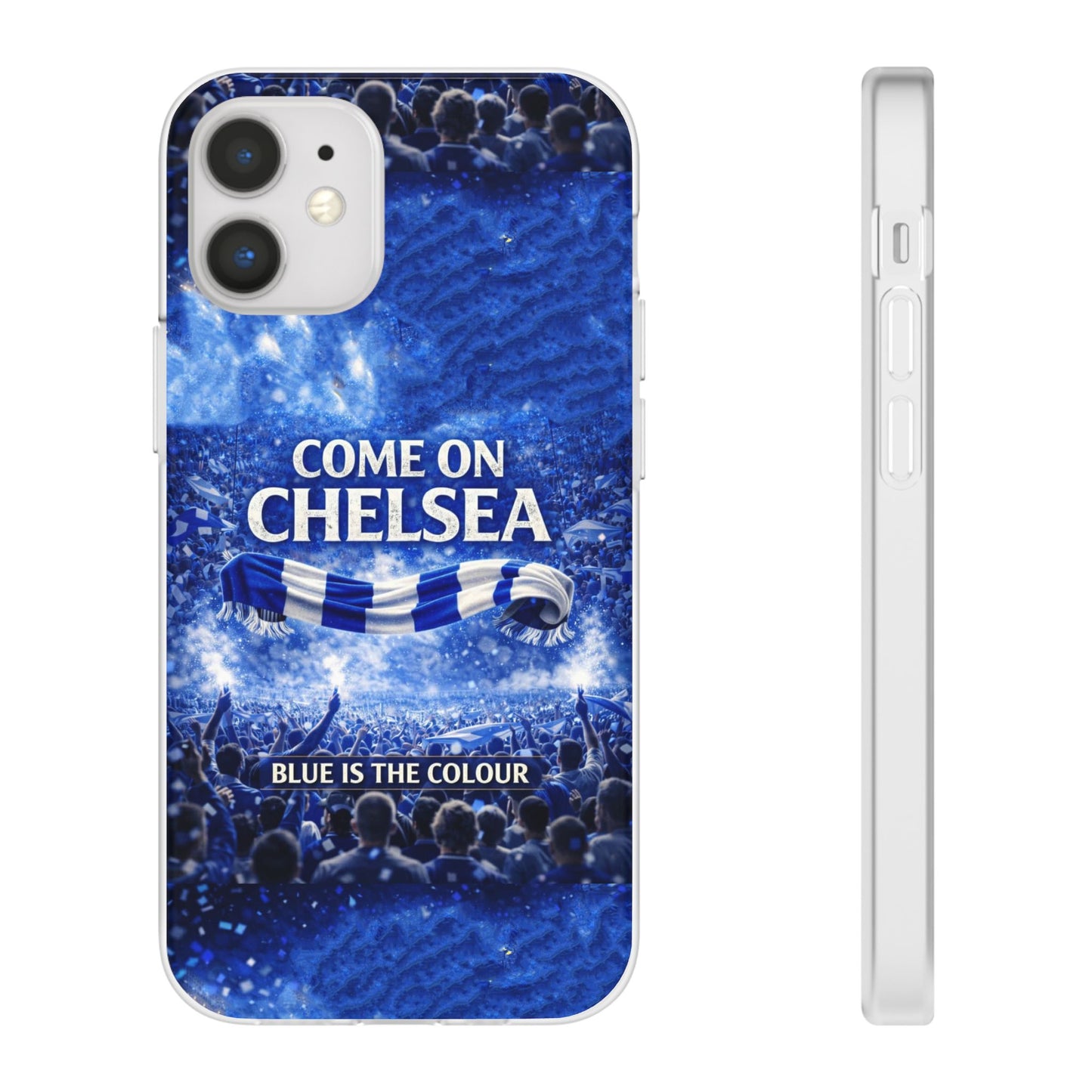Chelsea Football Phone Case — “Come On Chelsea” Blue Fan Flexi Case