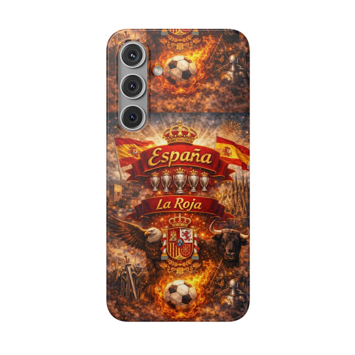 Spain La Roja Soccer Phone Case — España Football Flexi Case