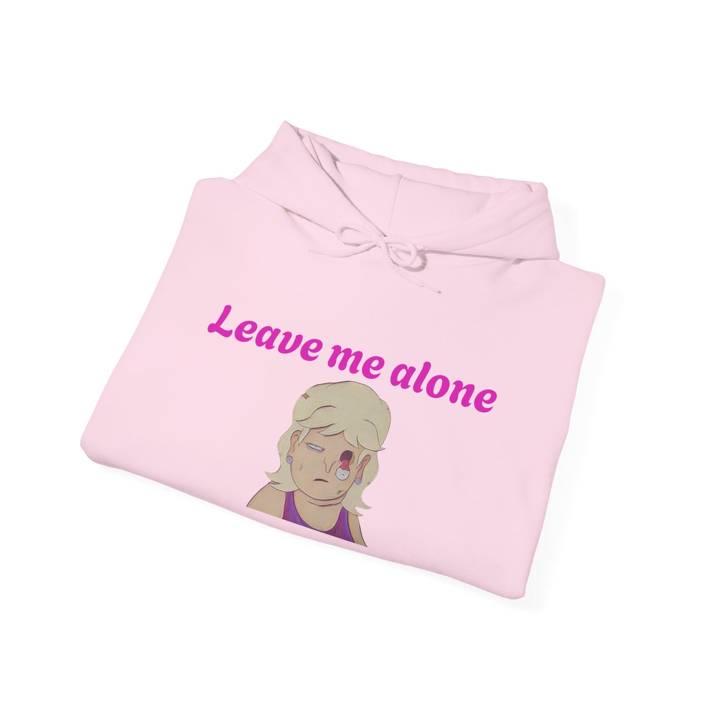 Leave Me Alone Hoodie — Cute Retro Girl Graphic Pullover