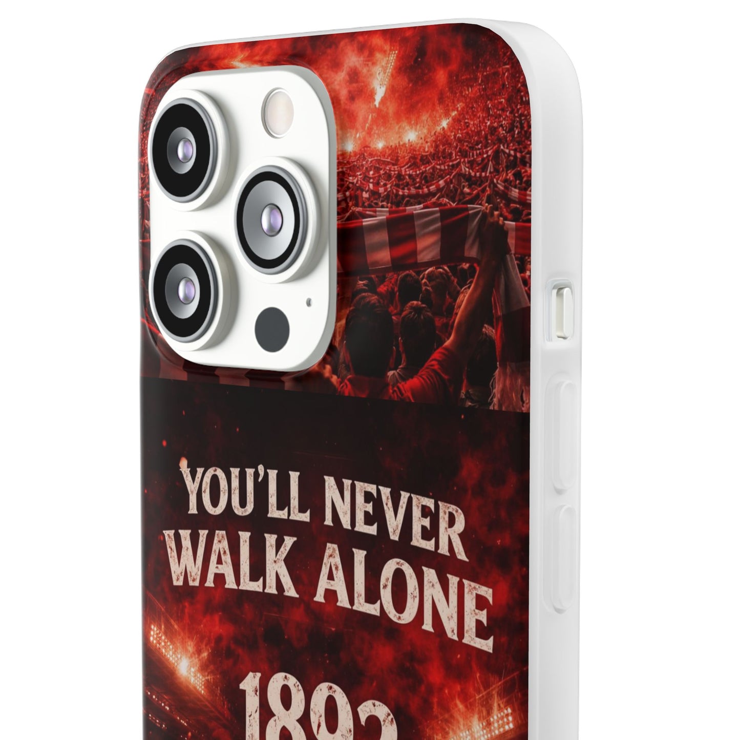 Funda flexible para teléfono «You'll Never Walk Alone 1892» para aficionados al fútbol