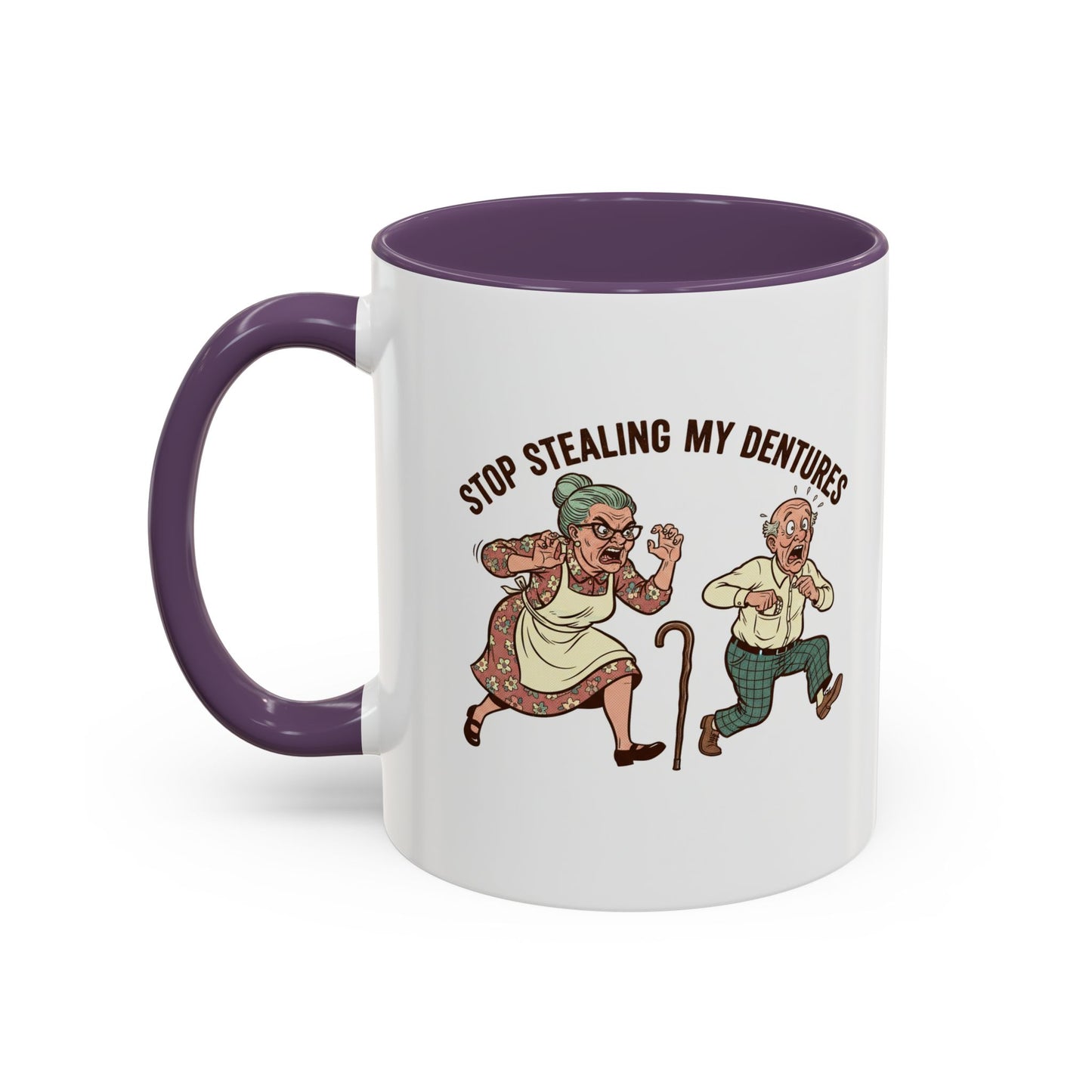 Taza de café "Dentaduras que rechinan" — Divertida taza con ilustración dental