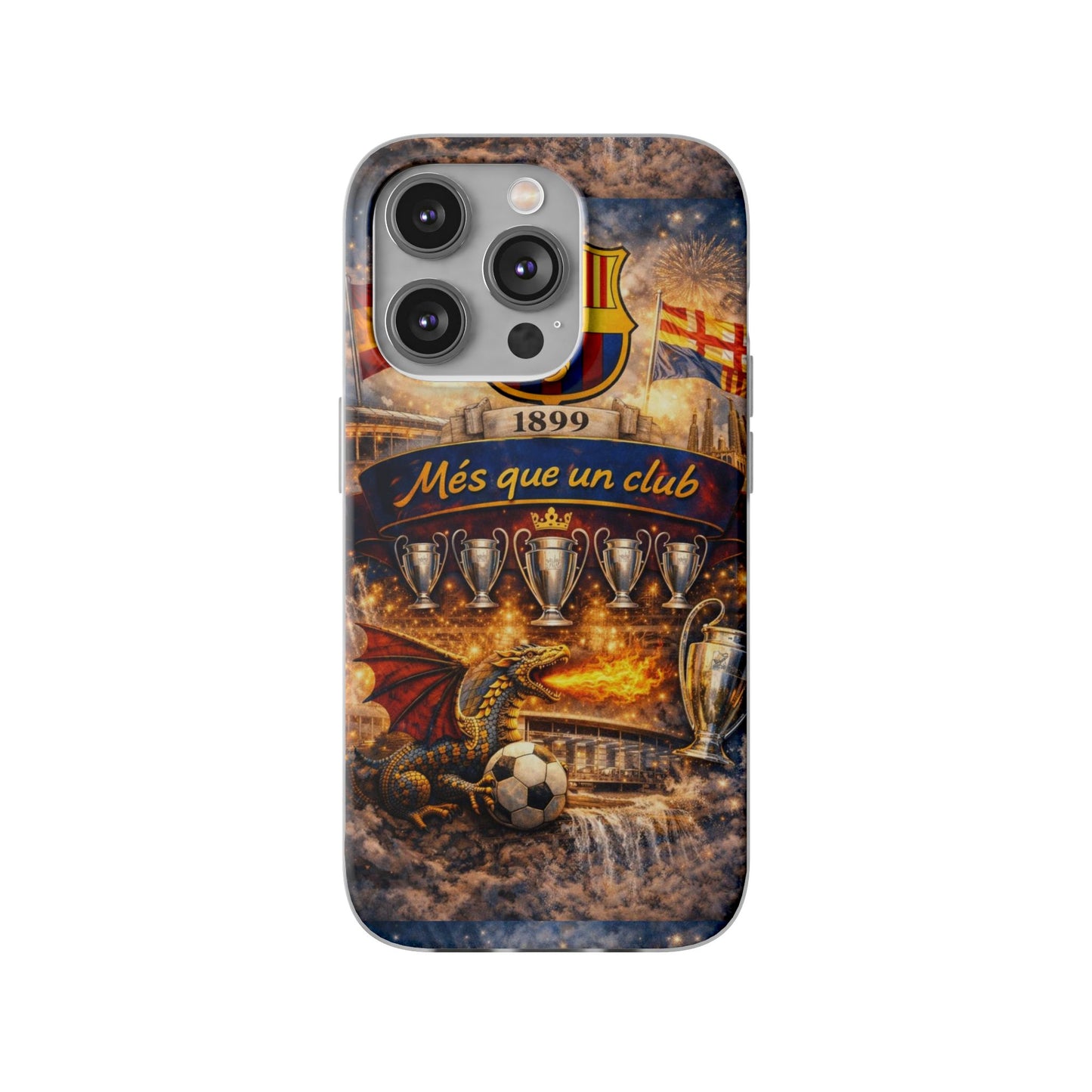 FC Barcelona ‘Més Que Un Club’ Phone Case — Soccer Fan iPhone Cover