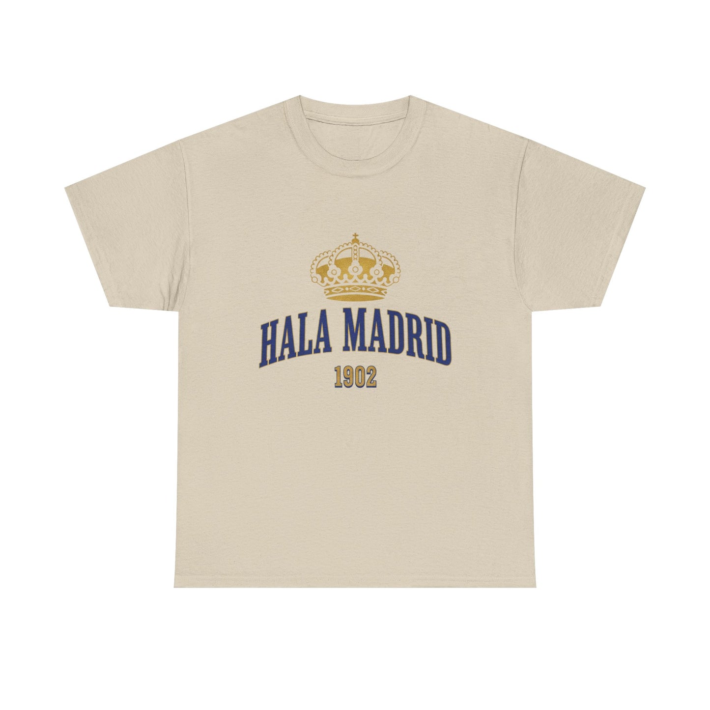 Hala Madrid Crown Tee — Retro 1902 Real Madrid Fan Shirt