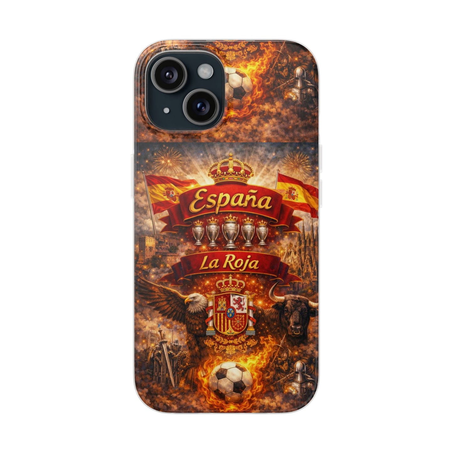 Spain La Roja Soccer Phone Case — España Football Flexi Case
