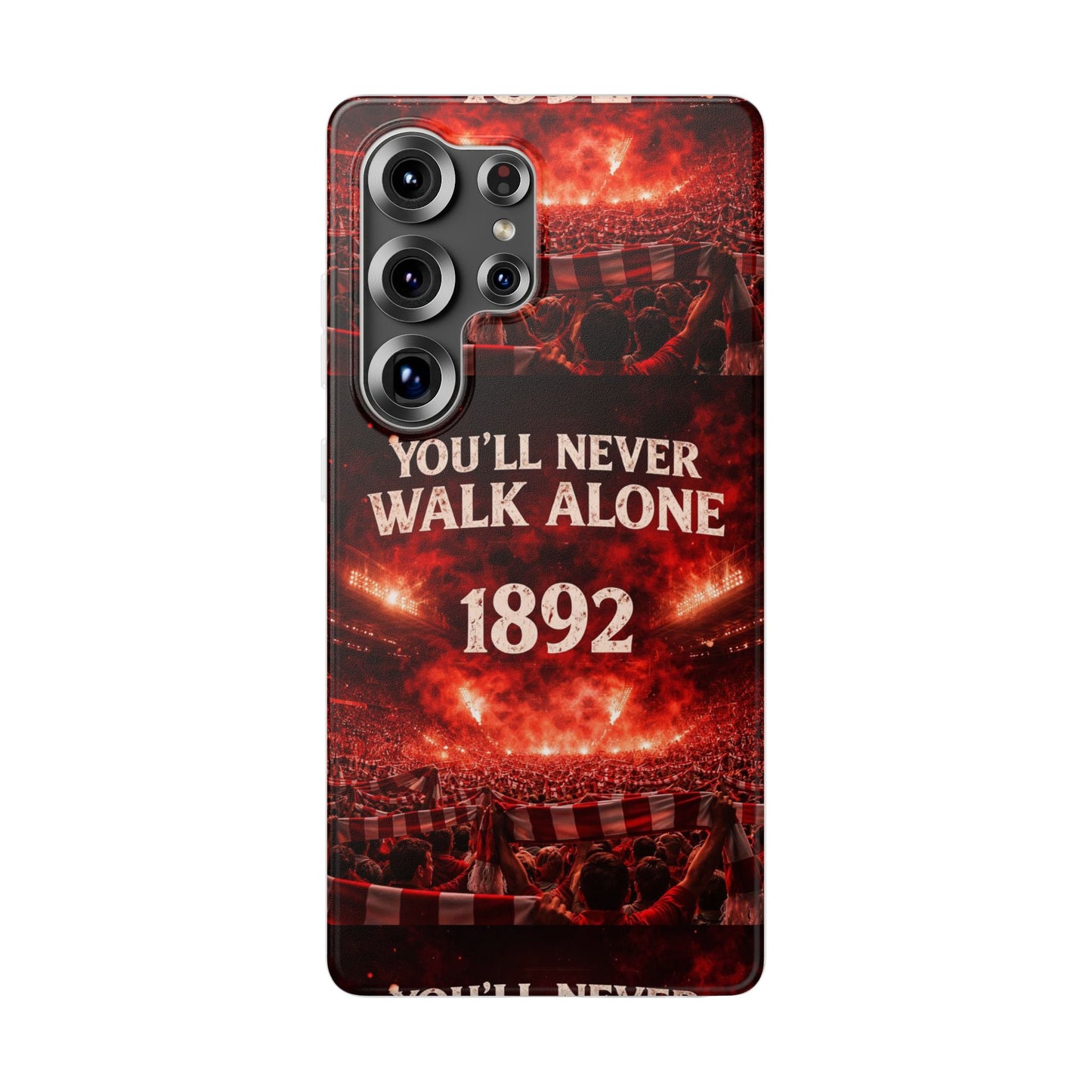 Funda flexible para teléfono «You'll Never Walk Alone 1892» para aficionados al fútbol