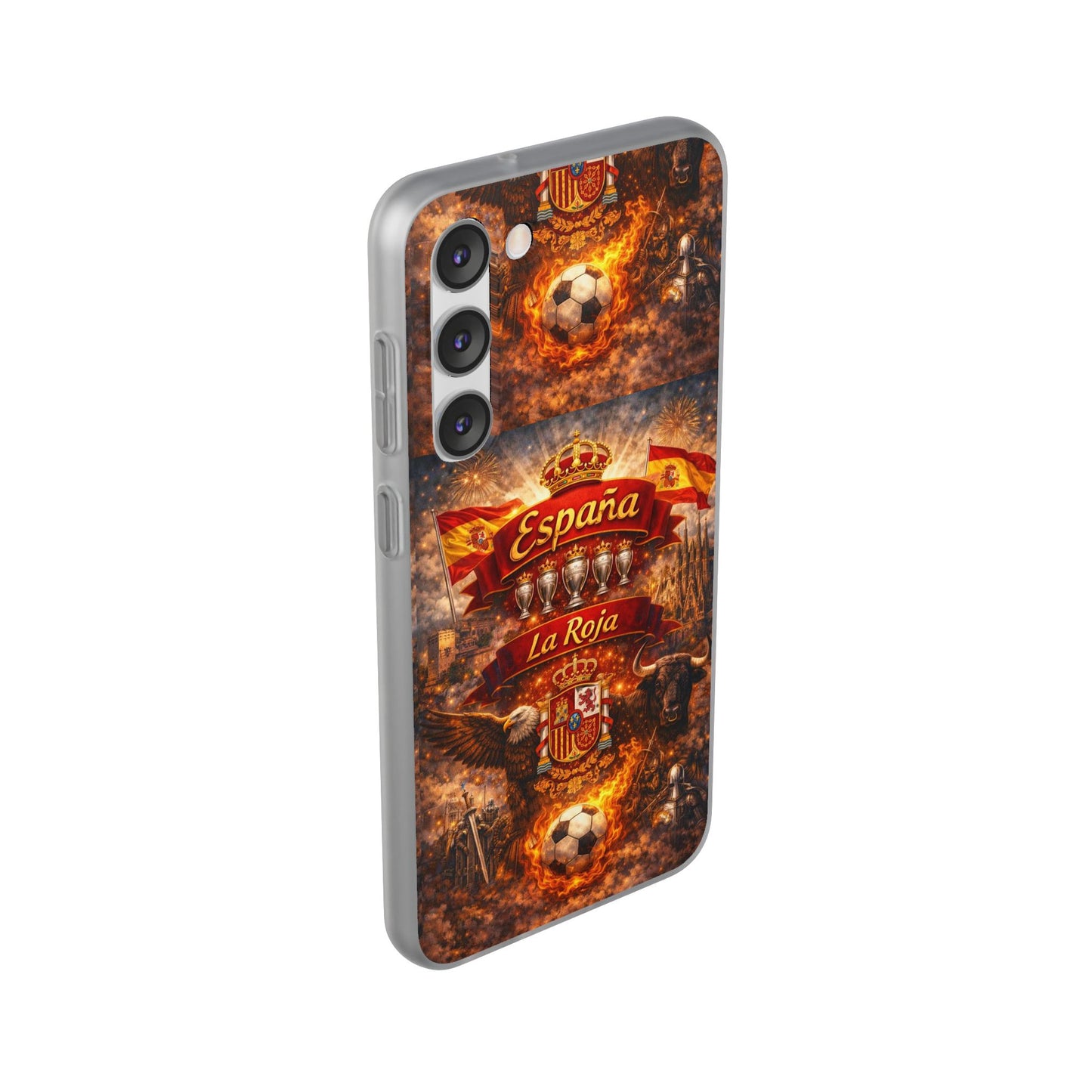 Spain La Roja Soccer Phone Case — España Football Flexi Case