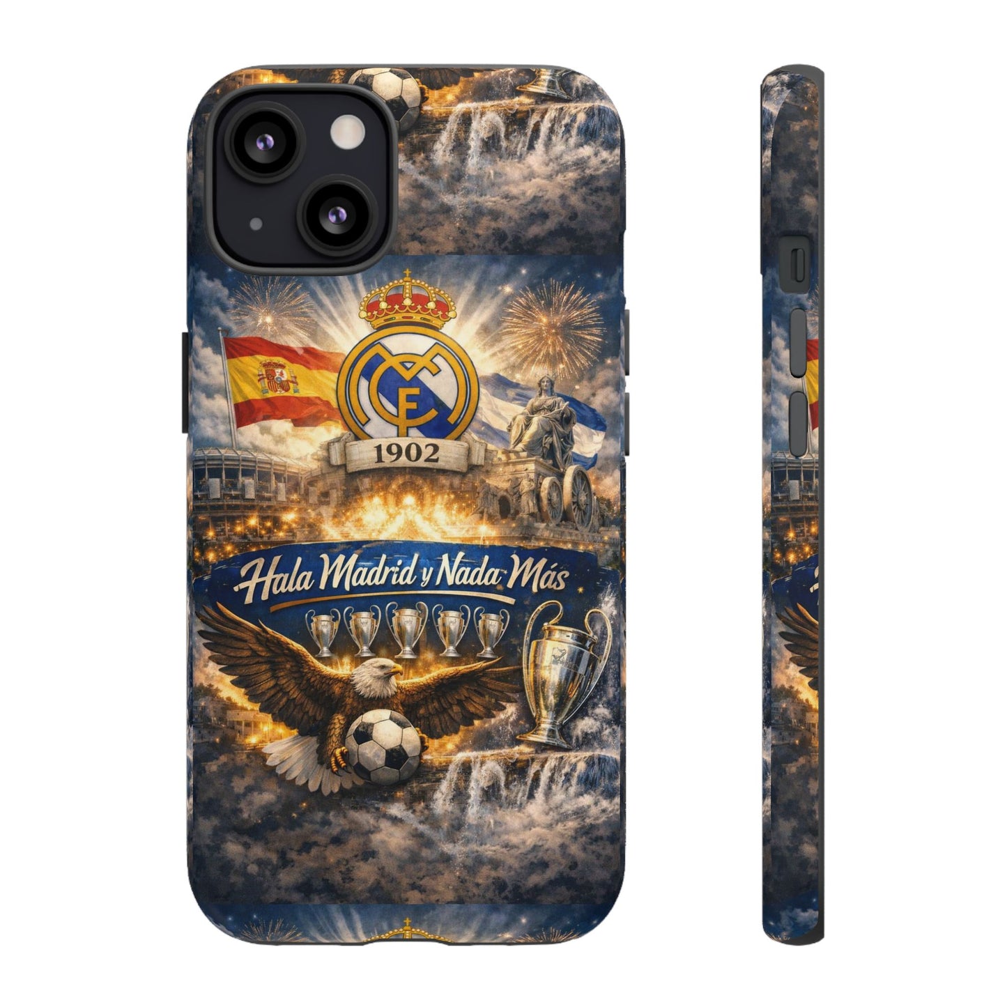Funda para teléfono Real Madrid – Funda protectora de fútbol "Hala Madrid y Nada Más"