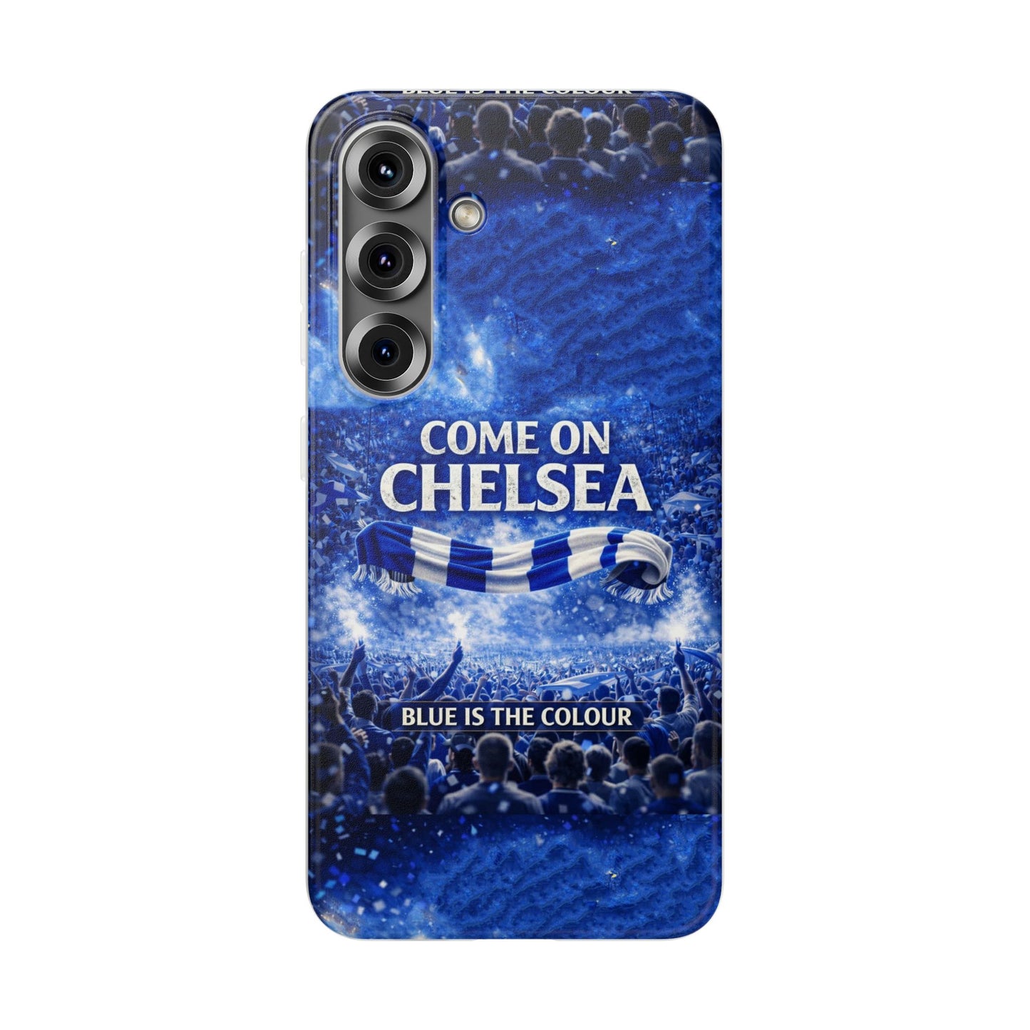 Chelsea Football Phone Case — “Come On Chelsea” Blue Fan Flexi Case