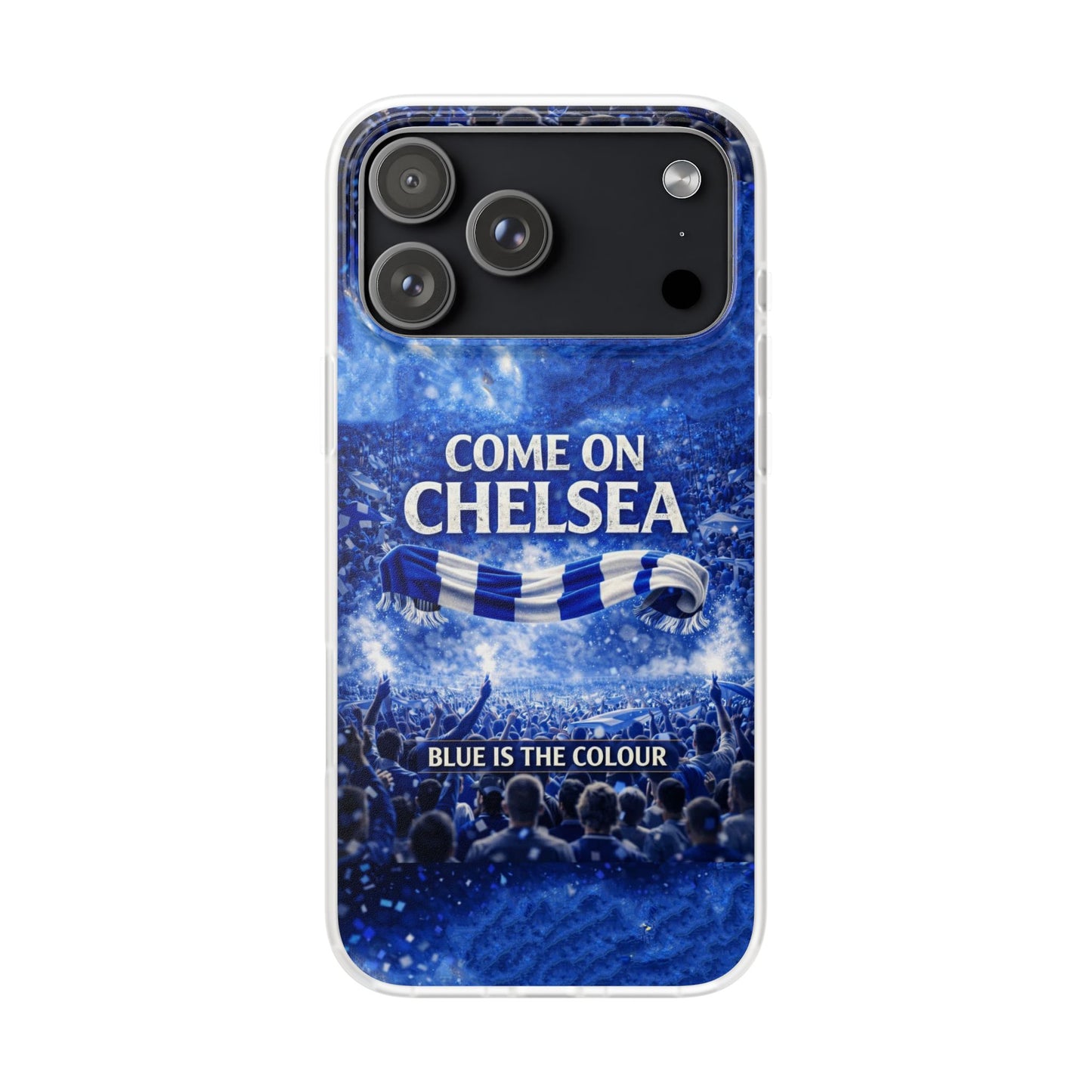 Chelsea Football Phone Case — “Come On Chelsea” Blue Fan Flexi Case