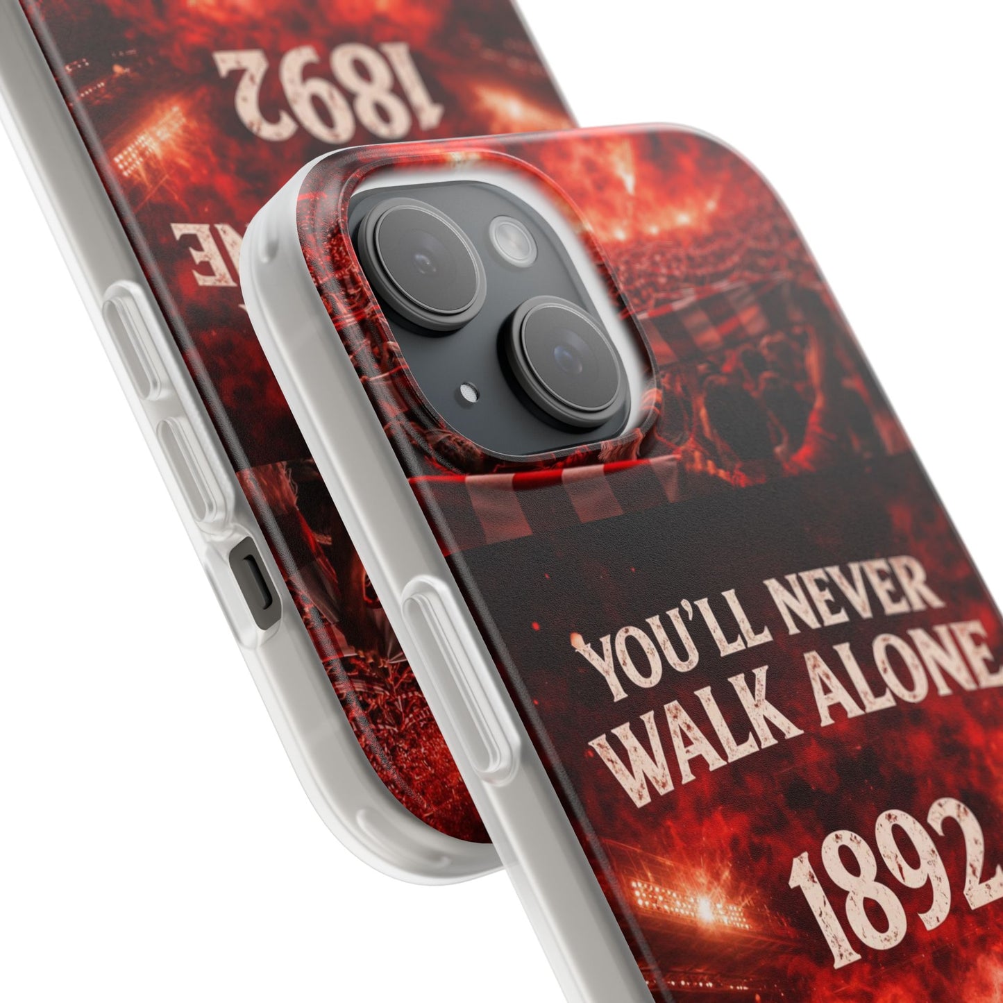 Funda flexible para teléfono «You'll Never Walk Alone 1892» para aficionados al fútbol