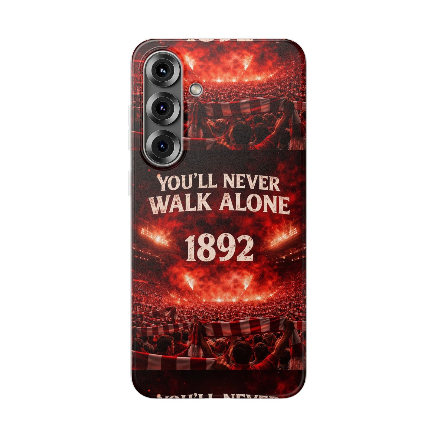 Funda flexible para teléfono «You'll Never Walk Alone 1892» para aficionados al fútbol