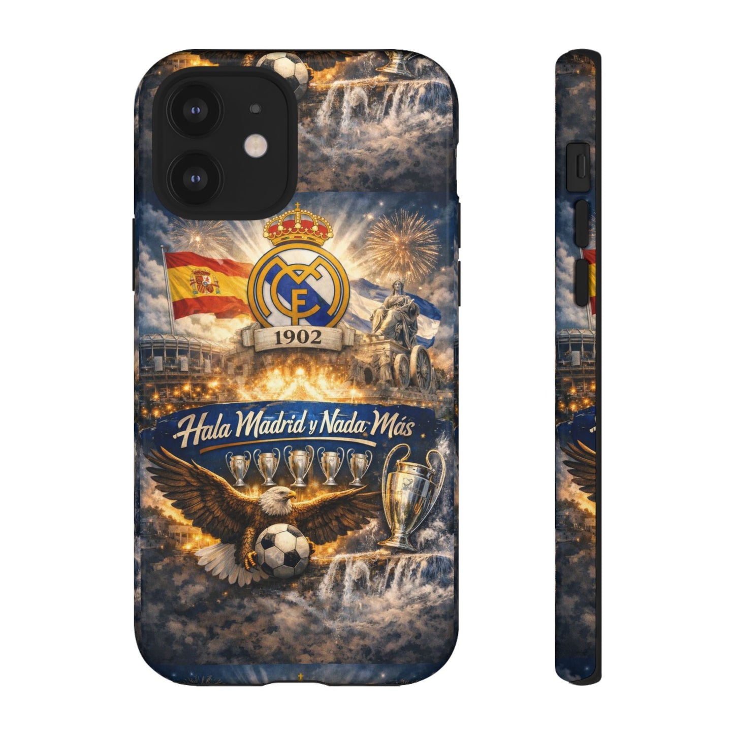 Funda para teléfono Real Madrid – Funda protectora de fútbol "Hala Madrid y Nada Más"