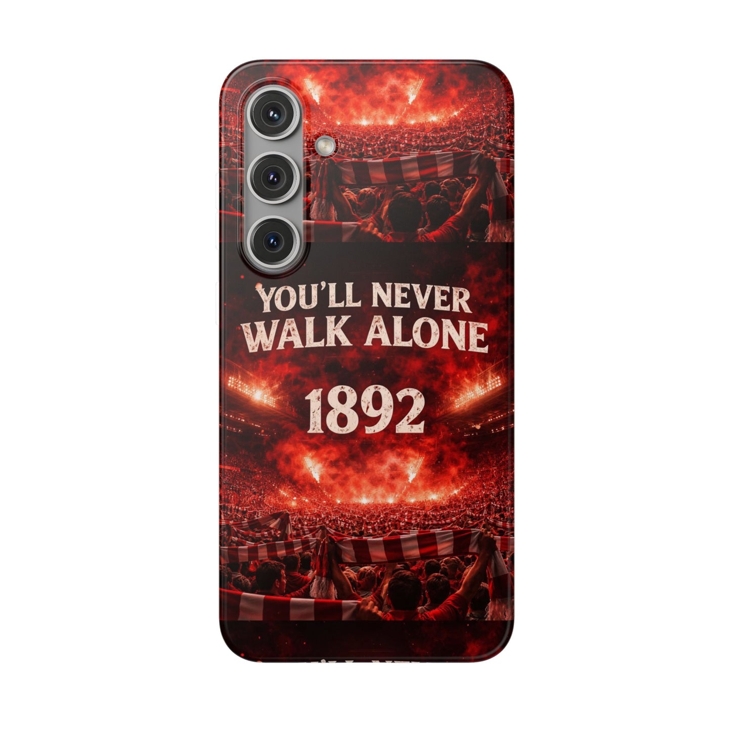 Funda flexible para teléfono «You'll Never Walk Alone 1892» para aficionados al fútbol
