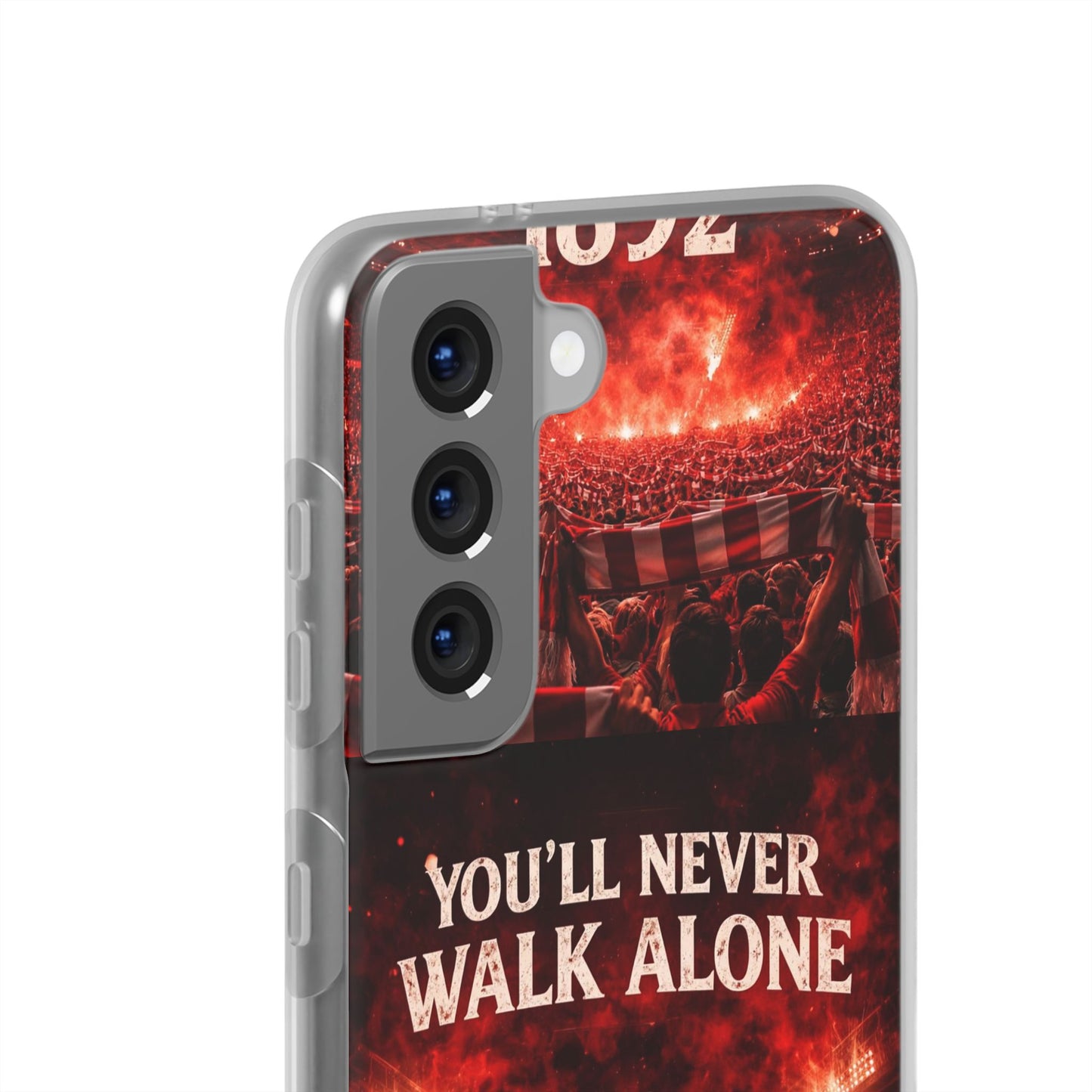 Funda flexible para teléfono «You'll Never Walk Alone 1892» para aficionados al fútbol