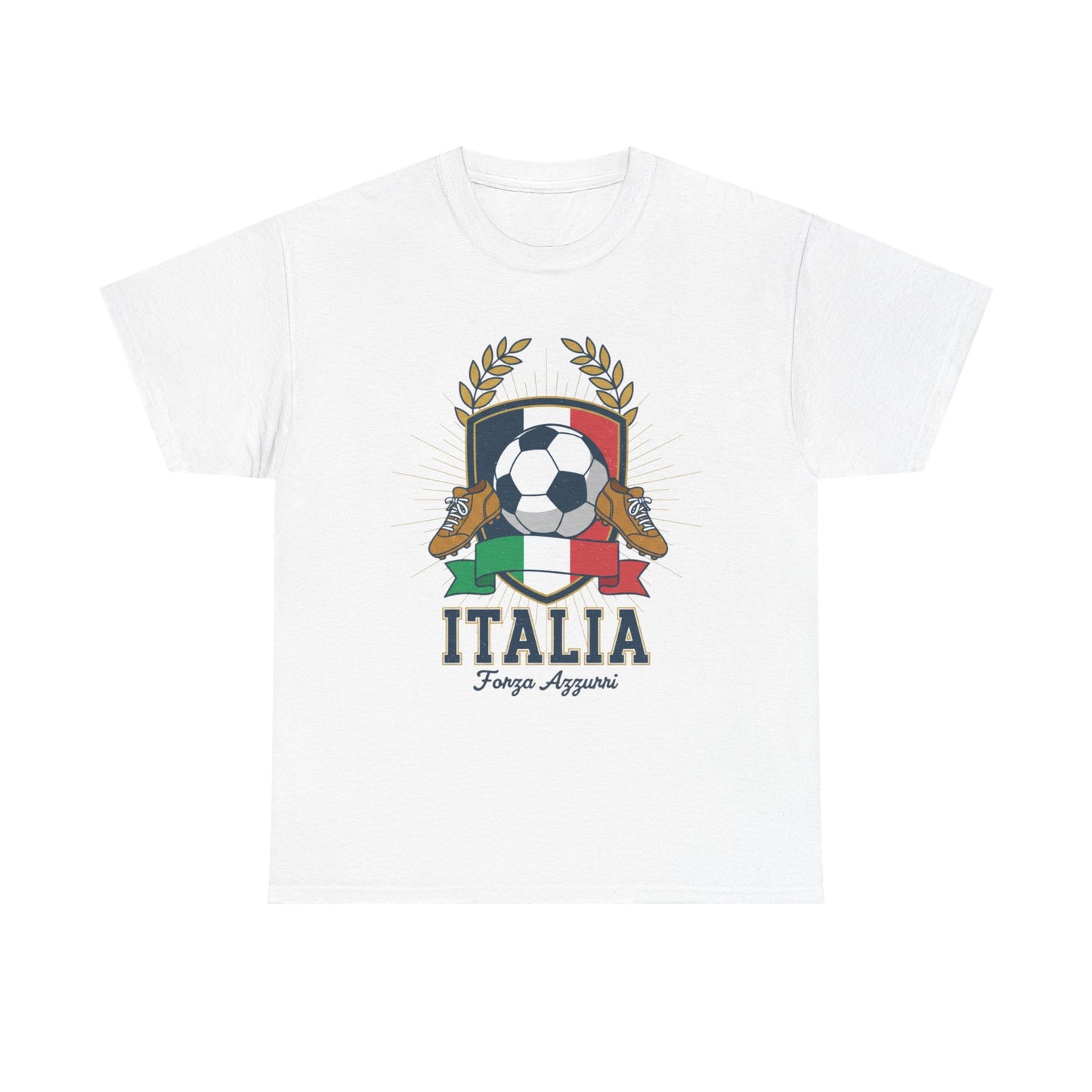 Italy Soccer Tee — Italia Football Crest T-Shirt