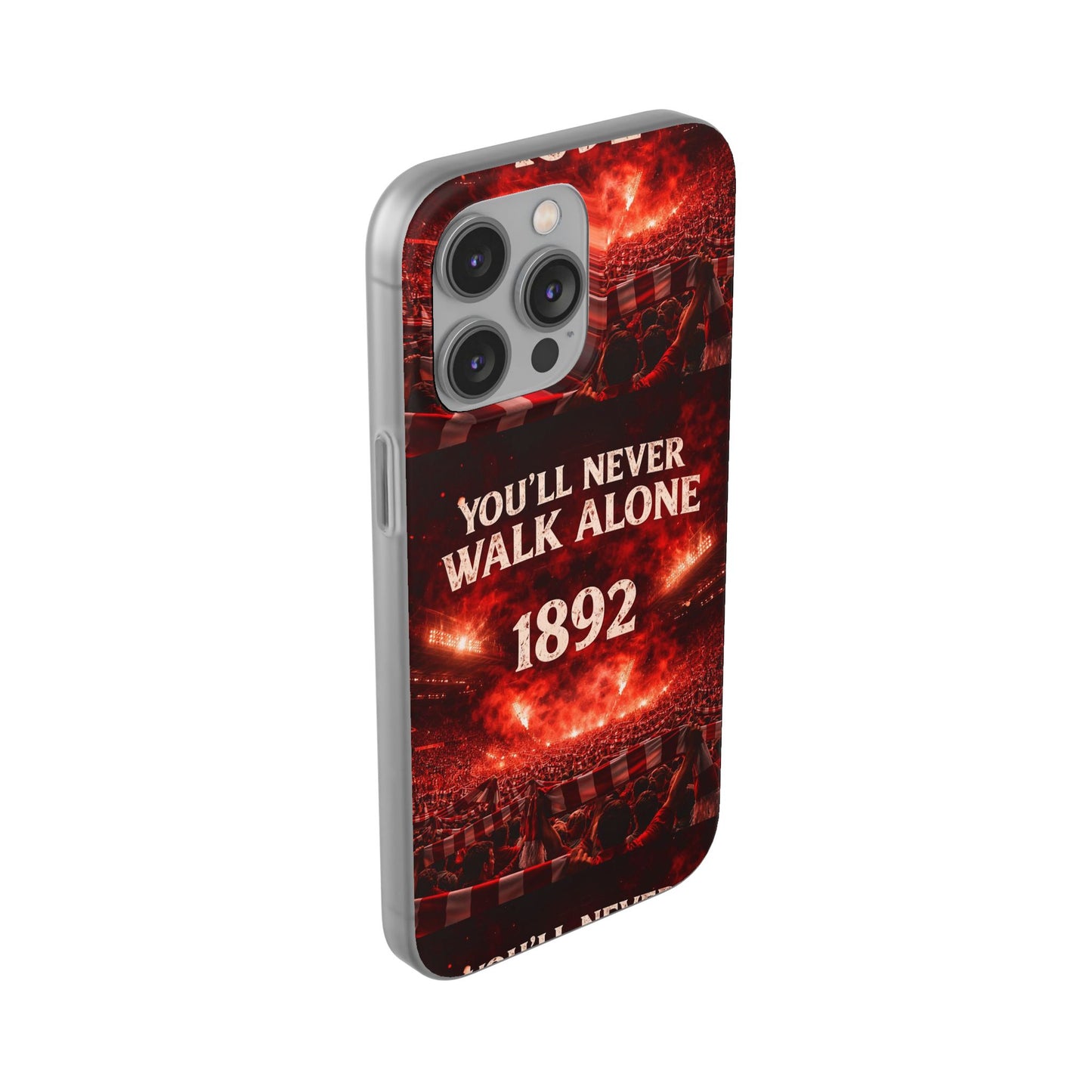 Funda flexible para teléfono «You'll Never Walk Alone 1892» para aficionados al fútbol