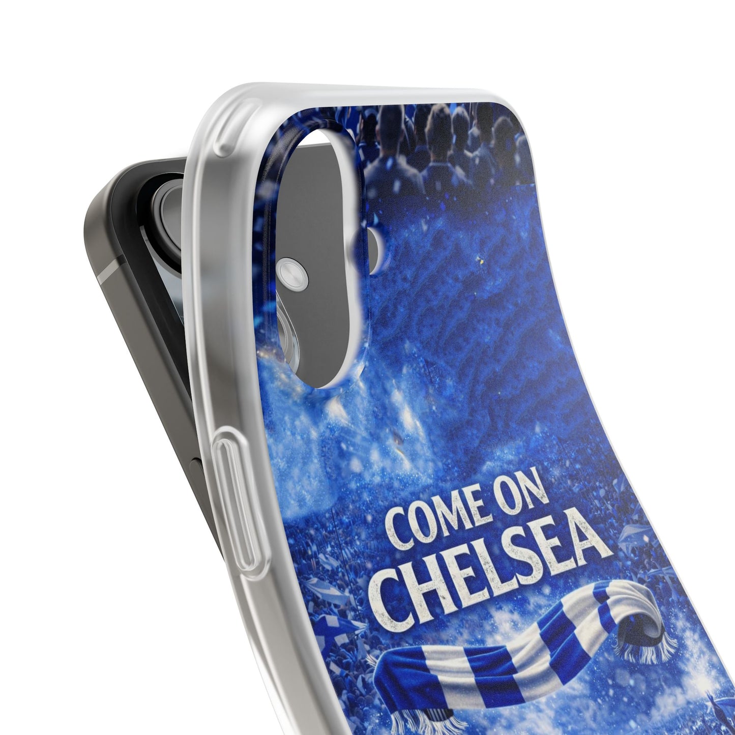 Chelsea Football Phone Case — “Come On Chelsea” Blue Fan Flexi Case