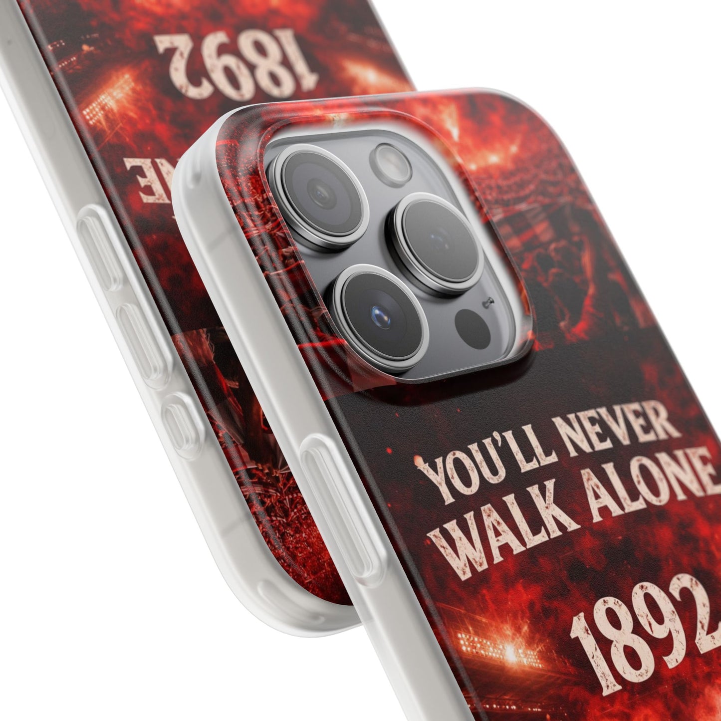 Funda flexible para teléfono «You'll Never Walk Alone 1892» para aficionados al fútbol