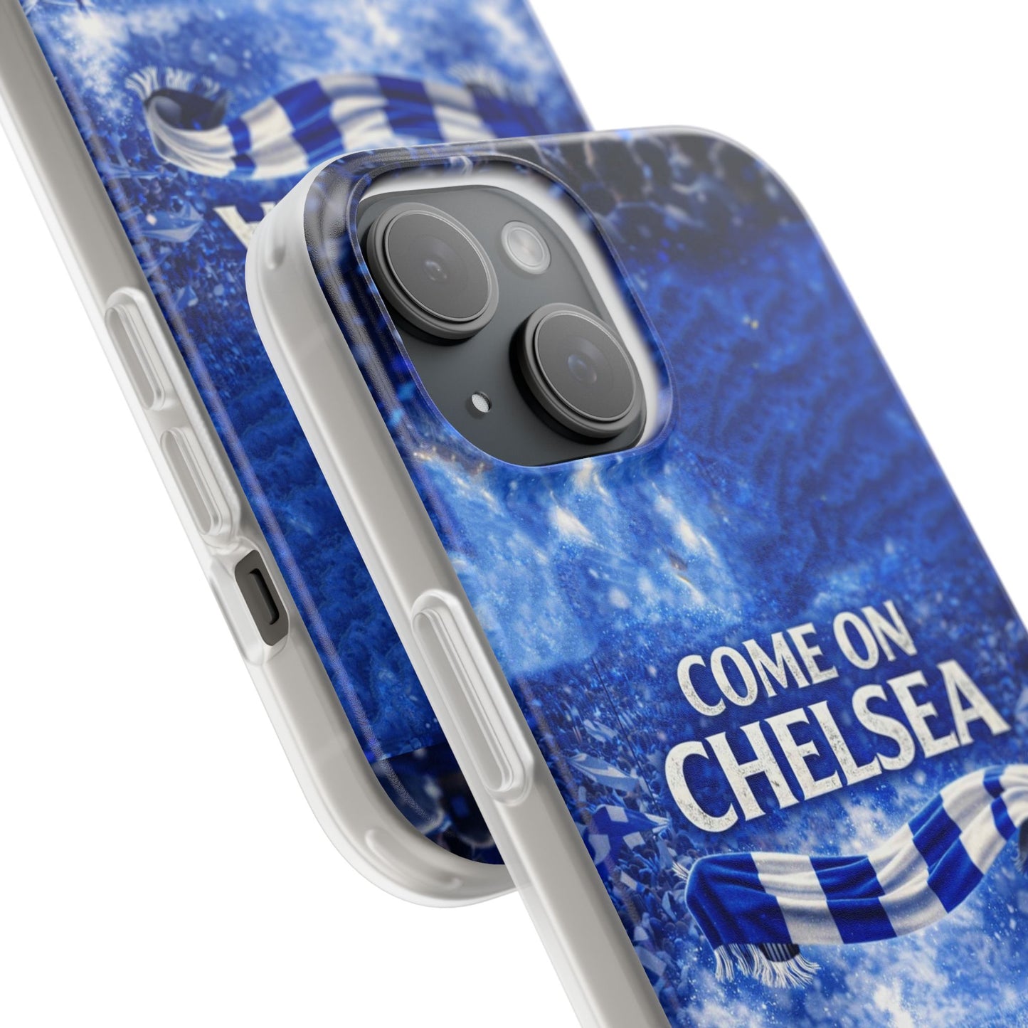 Chelsea Football Phone Case — “Come On Chelsea” Blue Fan Flexi Case