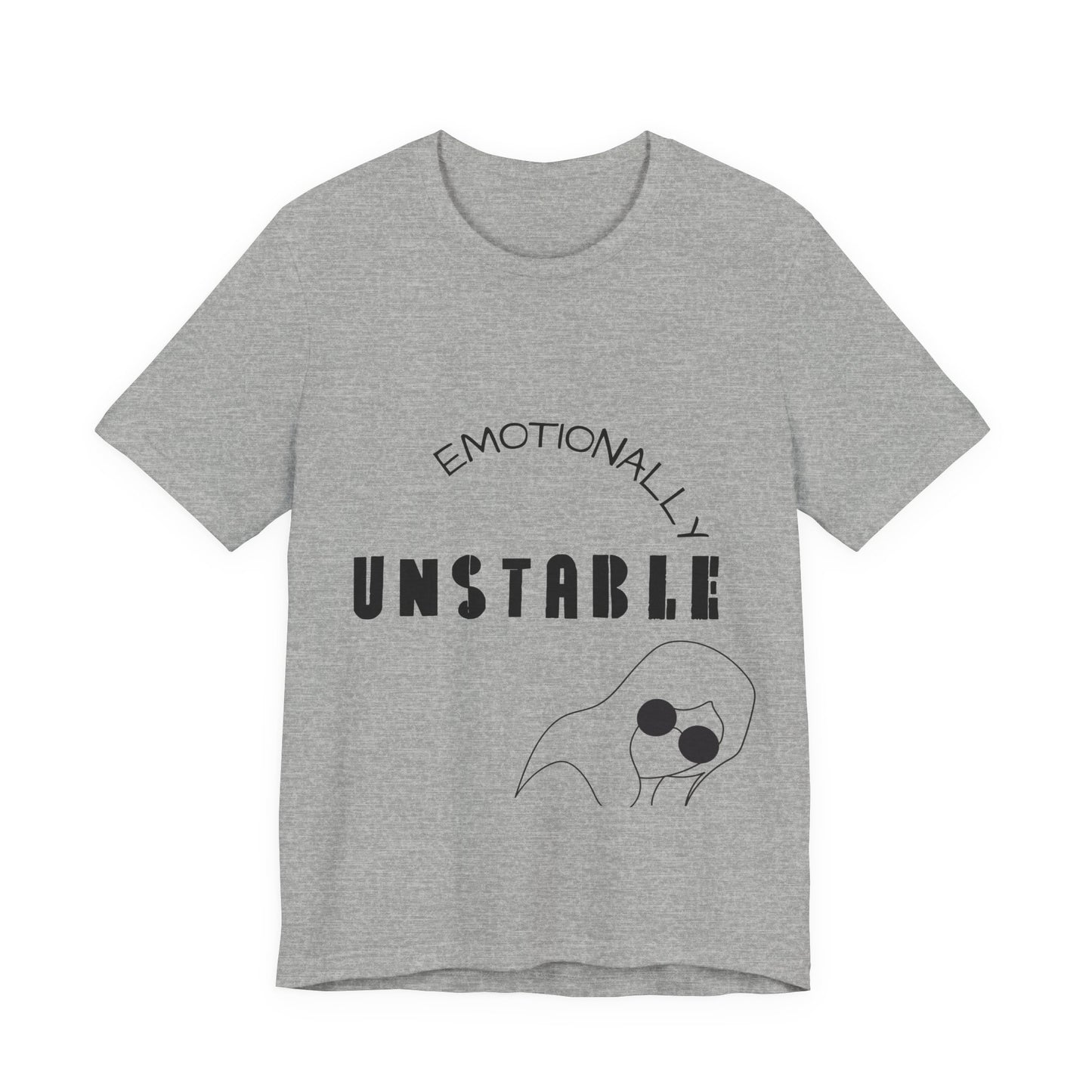 Emotionally Unstable T-Shirt — Cute Squidward Graphic Tee