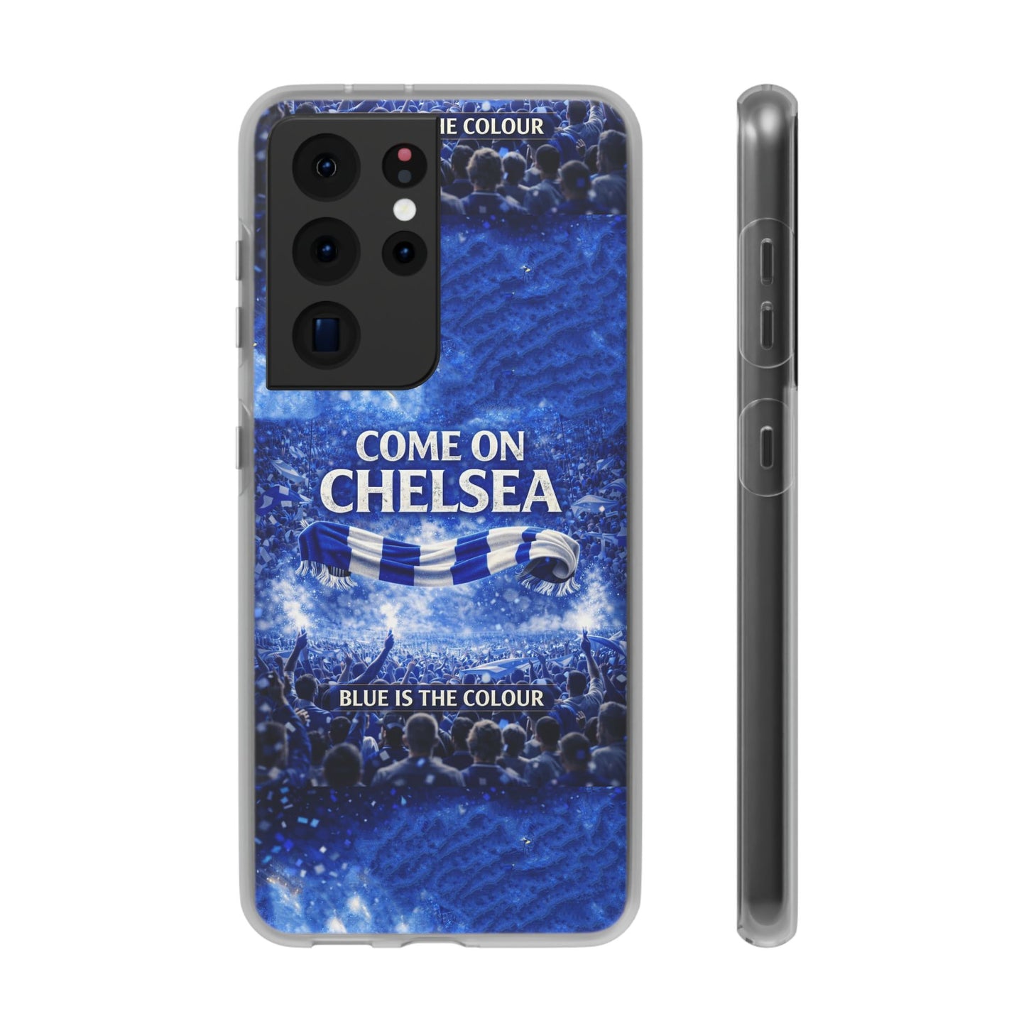 Chelsea Football Phone Case — “Come On Chelsea” Blue Fan Flexi Case