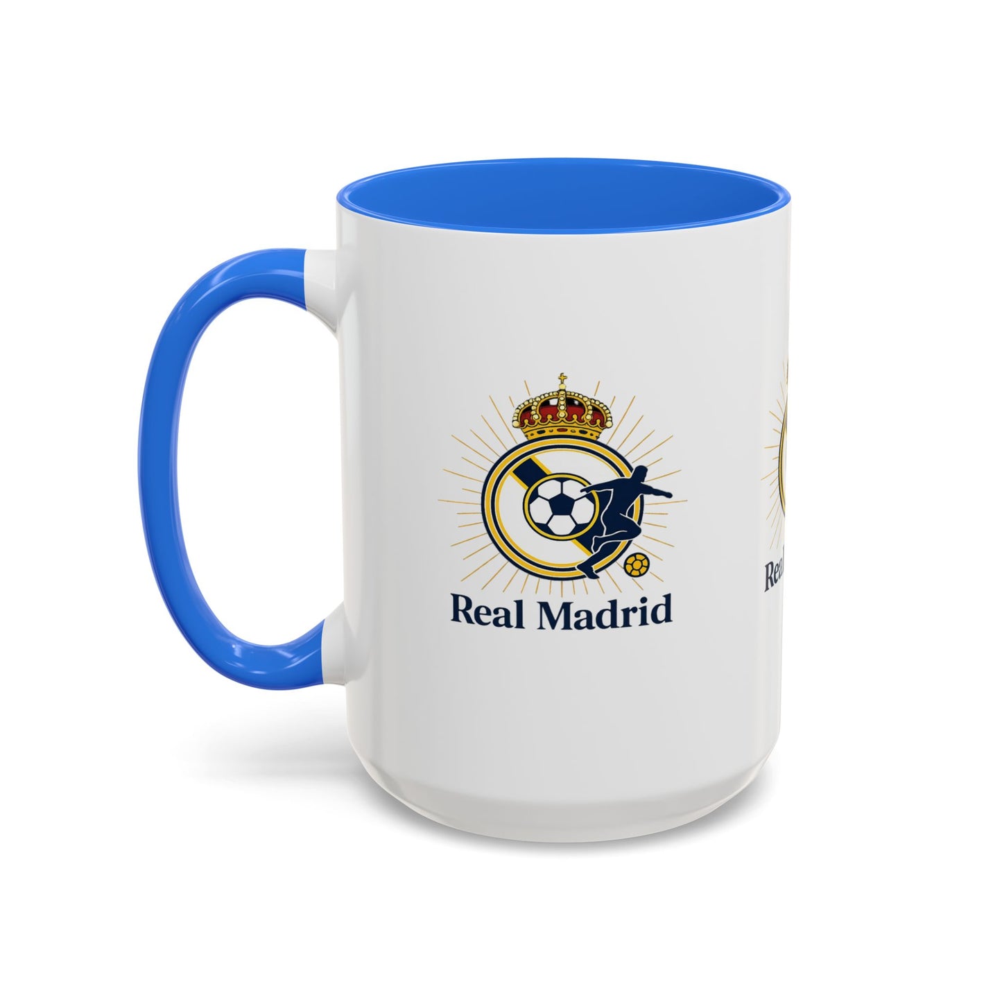 Real Madrid Coffee Mug – Soccer Crest 11oz/15oz Color Accent