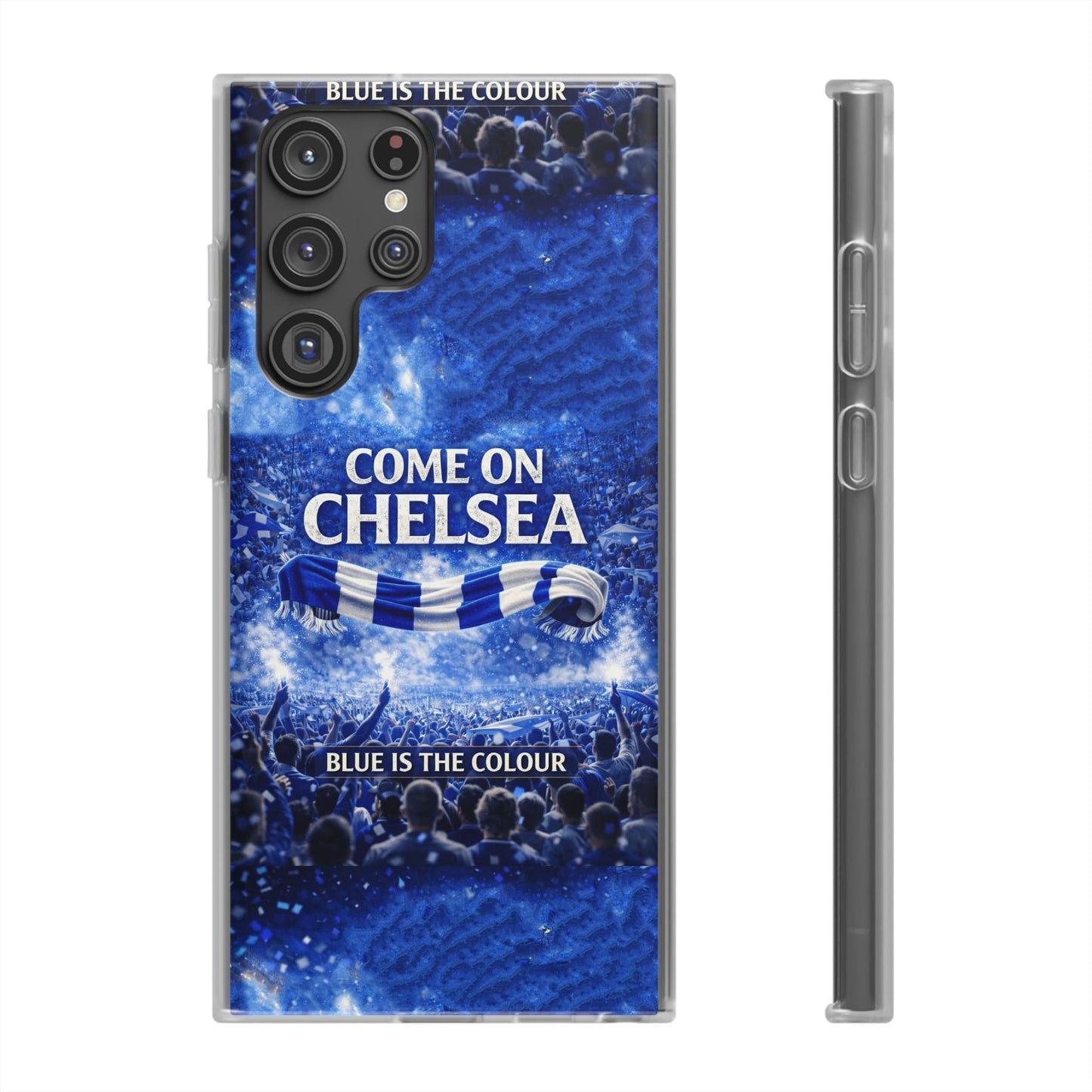 Chelsea Football Phone Case — “Come On Chelsea” Blue Fan Flexi Case