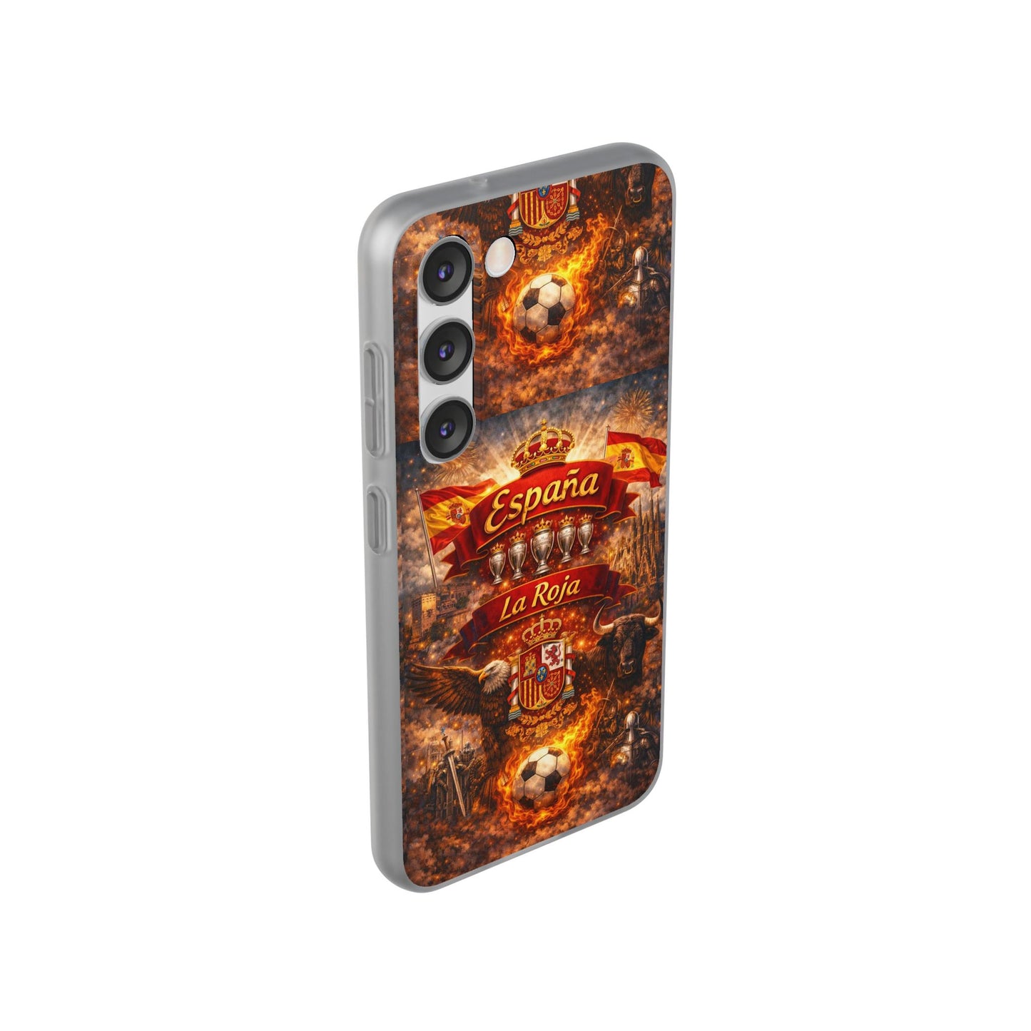 Spain La Roja Soccer Phone Case — España Football Flexi Case