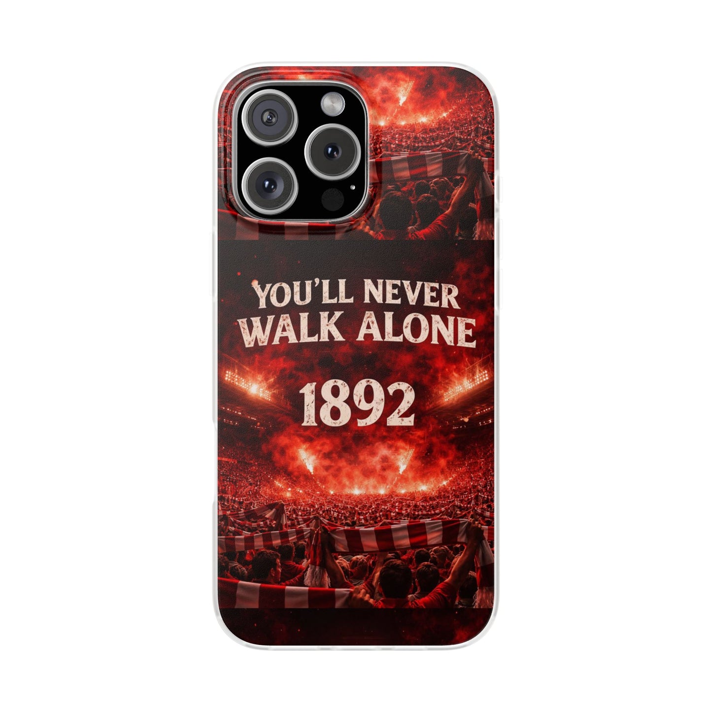 Funda flexible para teléfono «You'll Never Walk Alone 1892» para aficionados al fútbol