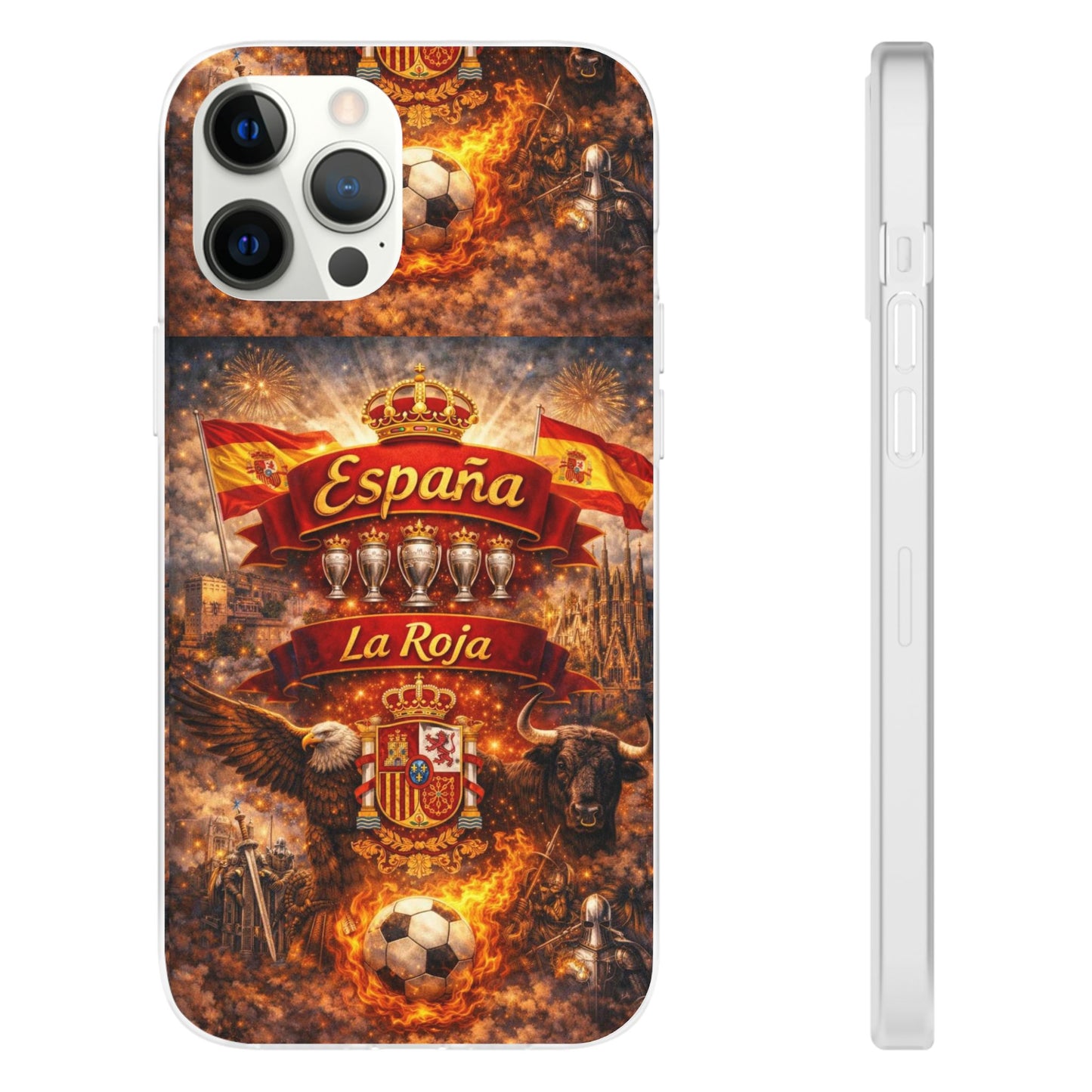 Spain La Roja Soccer Phone Case — España Football Flexi Case