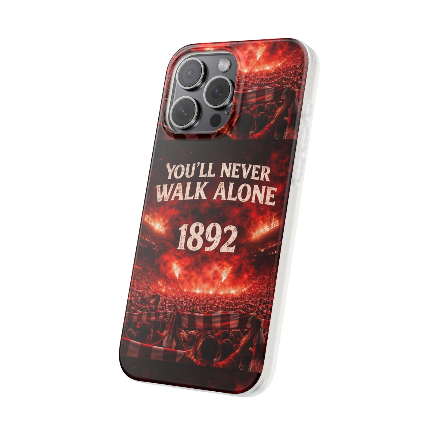 Funda flexible para teléfono «You'll Never Walk Alone 1892» para aficionados al fútbol